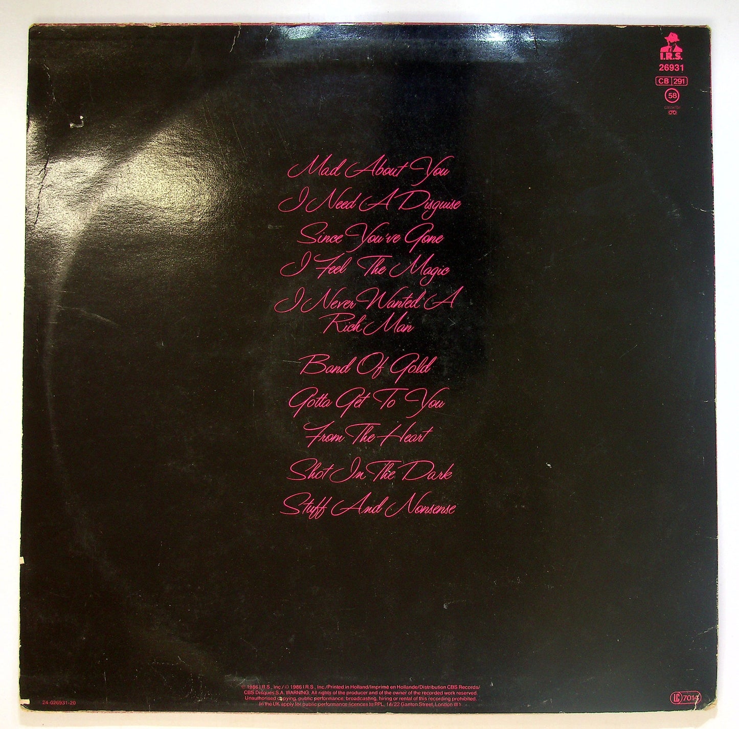 EBOND Belinda Carlisle - Belinda Vinile V086009