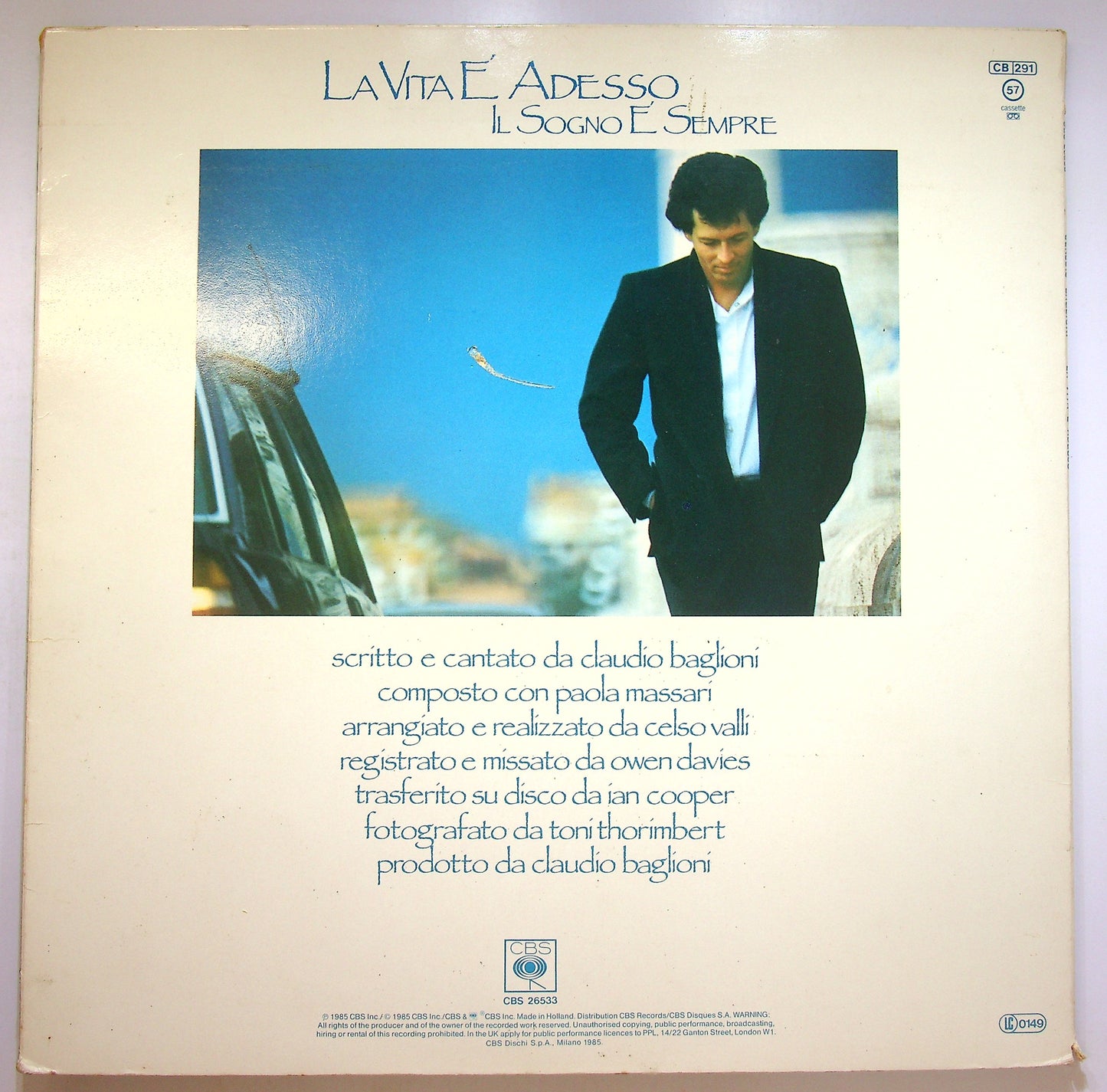 EBOND Claudio Baglioni - La Vita E Adesso Vinile V086106