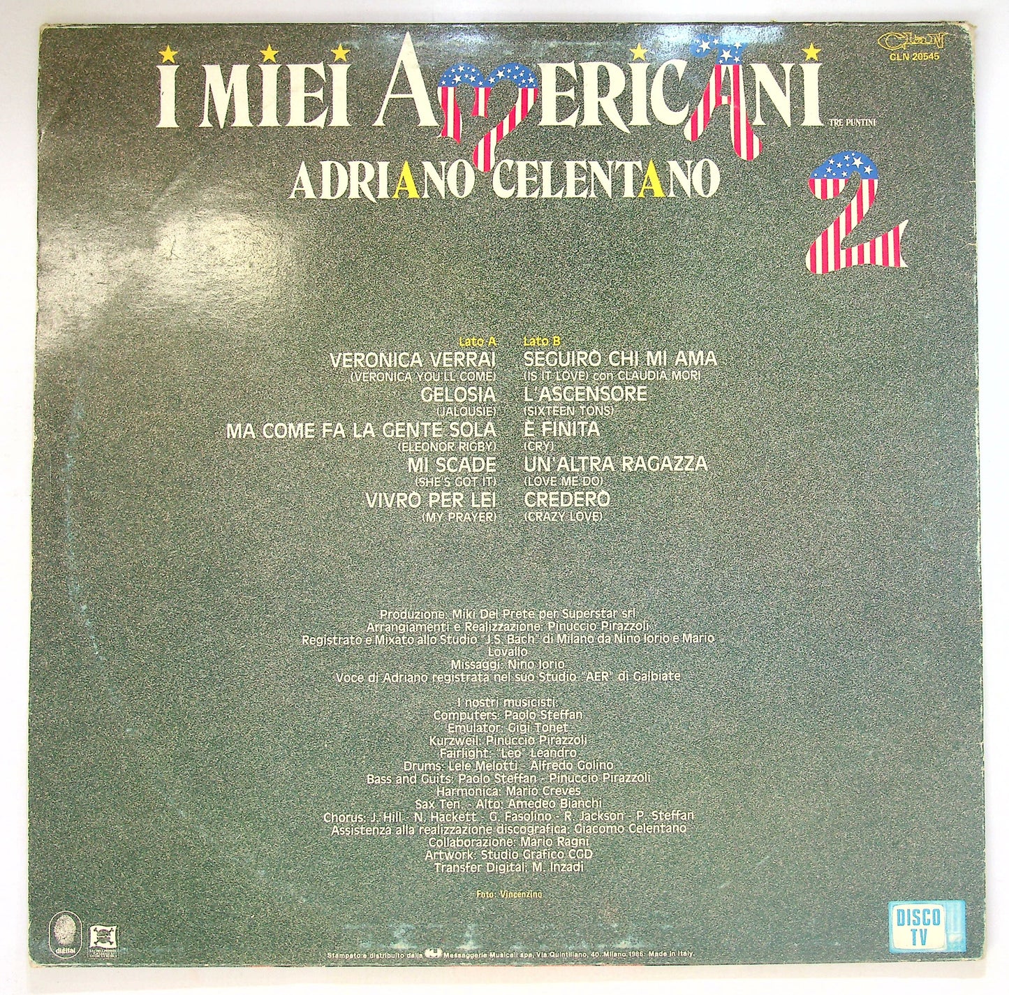 EBOND Adriano Celentano - I Miei Americani (Tre Puntini) 2 Vinile V086119