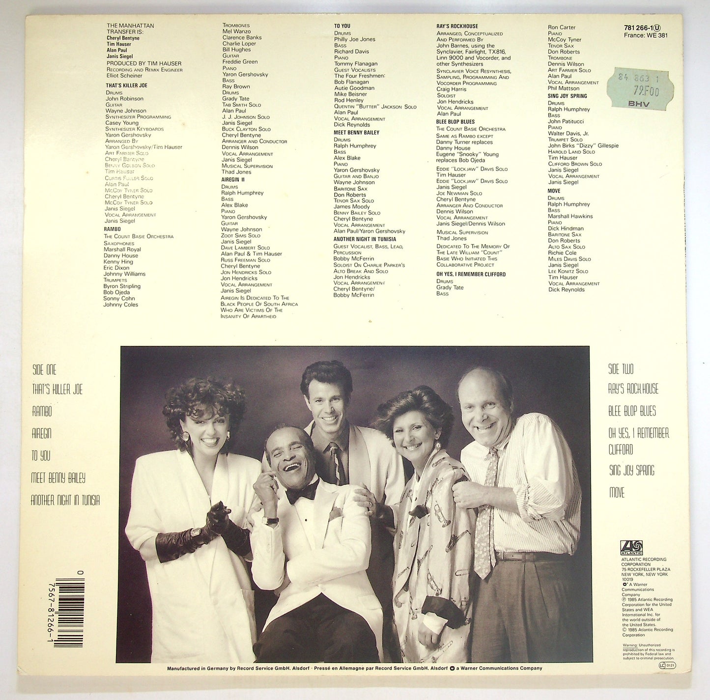 EBOND The Manhattan Transfer - Vocalese Vinile V086131
