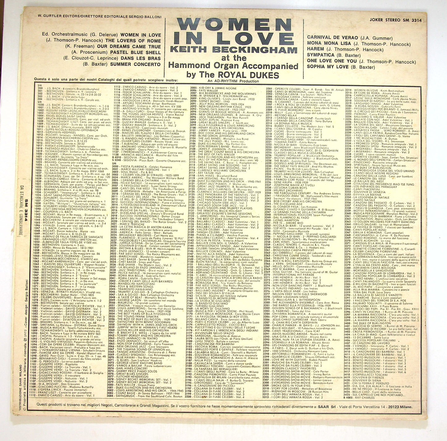EBOND Keith Beckingham - Women In Love Vinile V086149