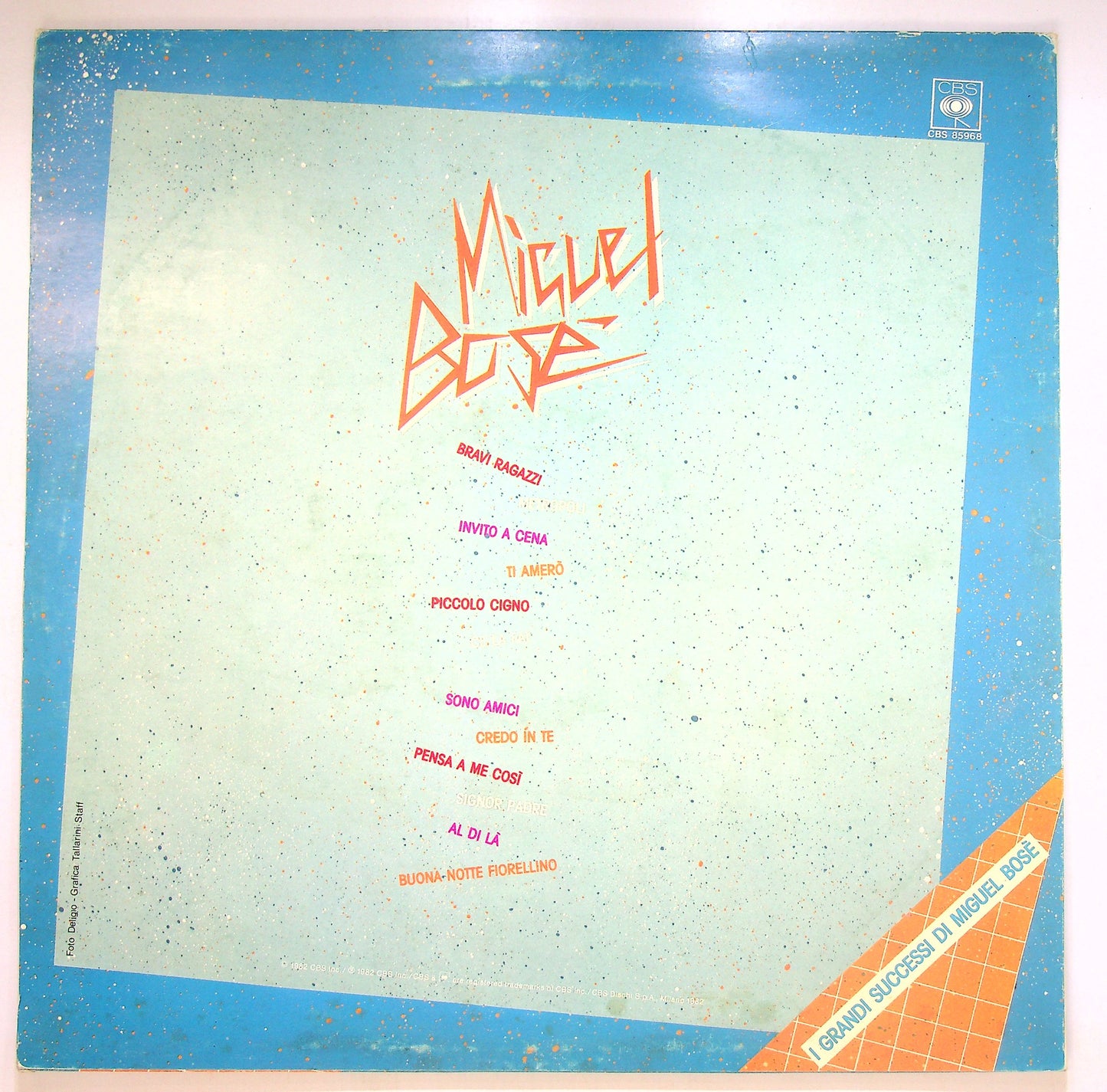 EBOND Miguel Bose - Bravi Ragazzi Vinile V087000