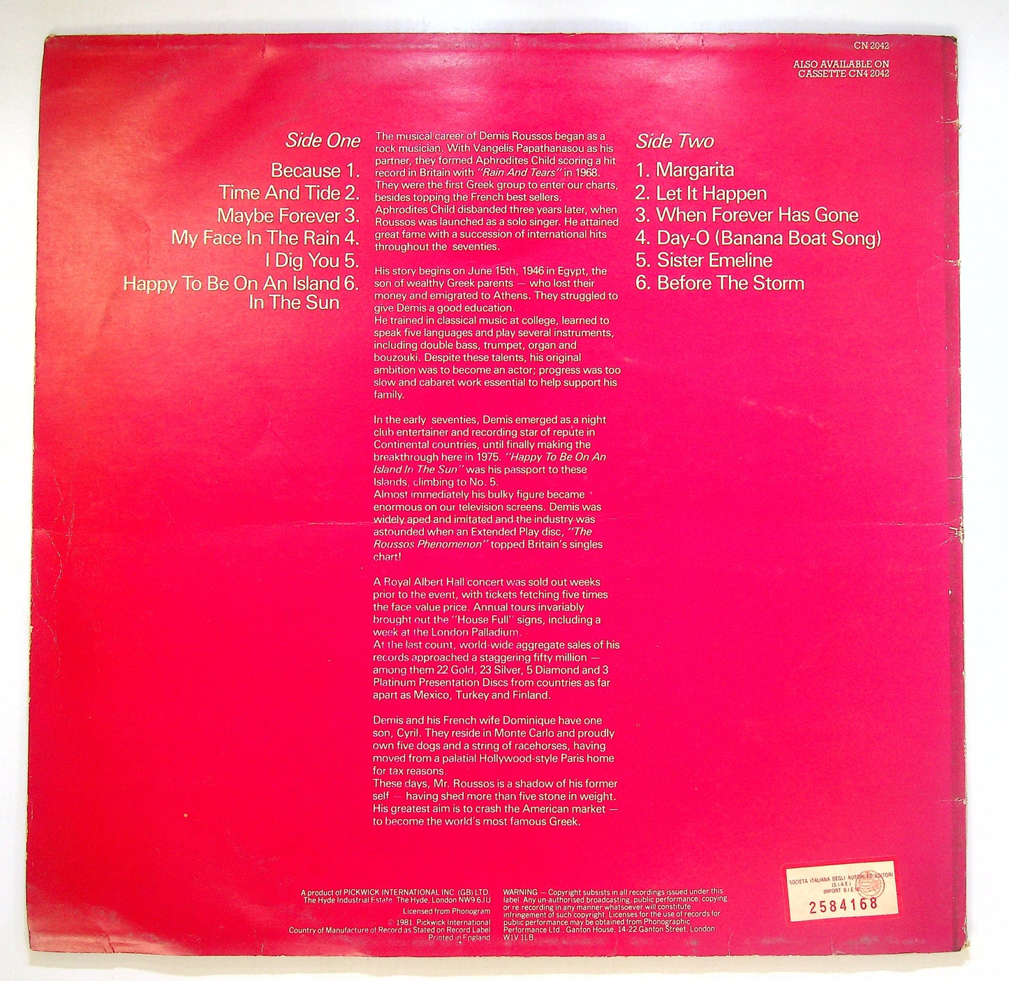 EBOND Demis Roussos - Demis Roussos Magic Vinile V087016