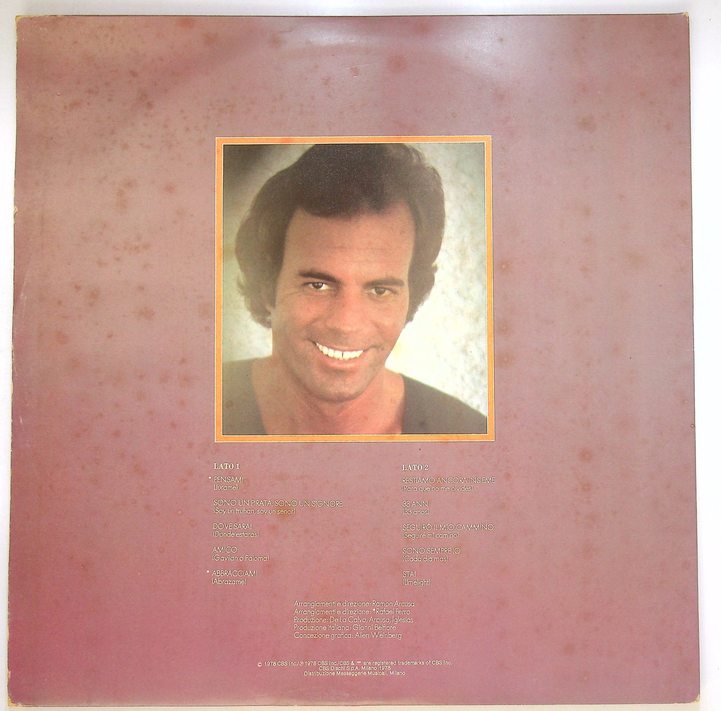 EBOND Julio Iglesias - Sono Un Pirata, Sono Un Signore Vinile V087047