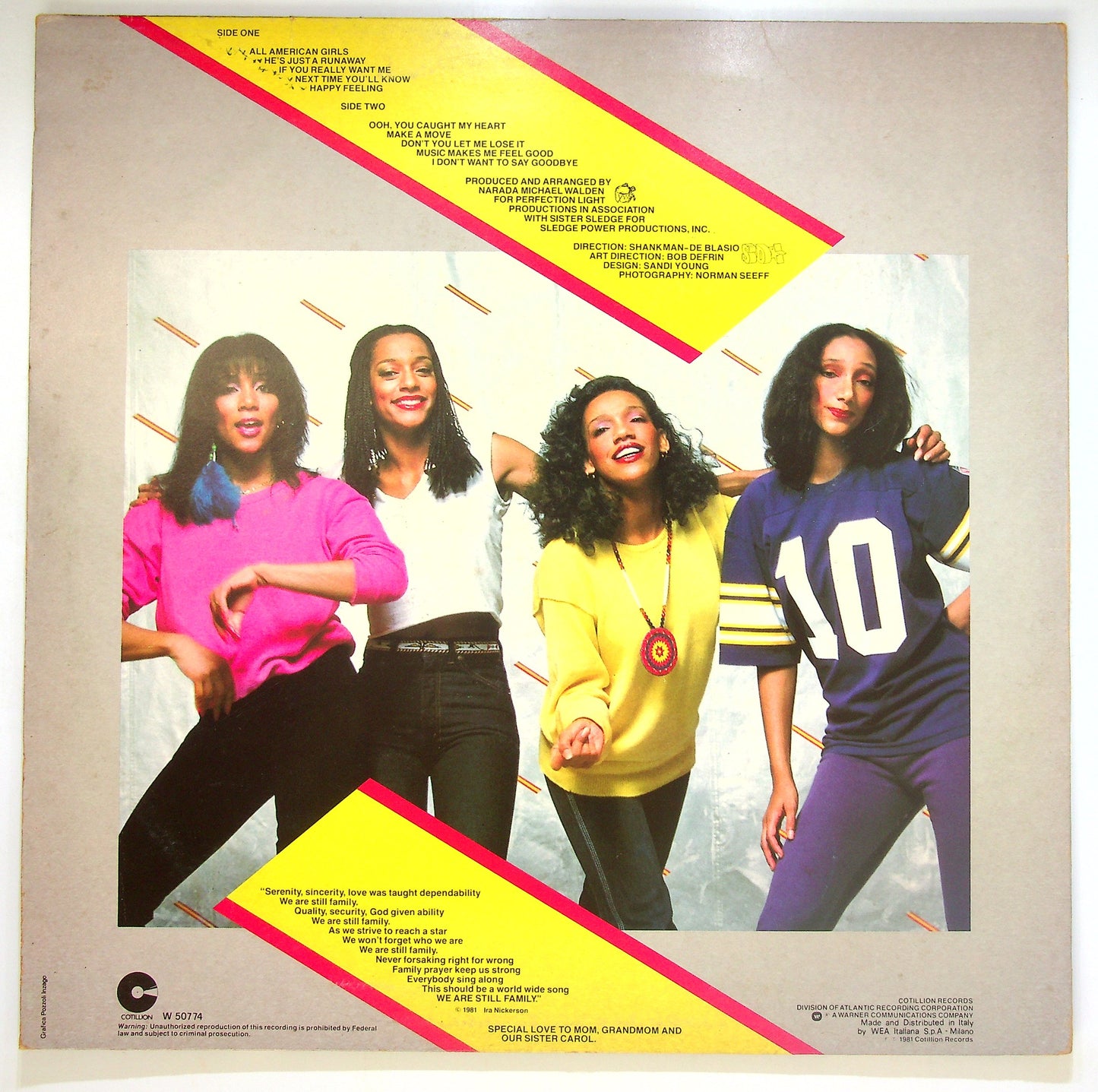 EBOND Sister Sledge - All American Girls Vinile V087103