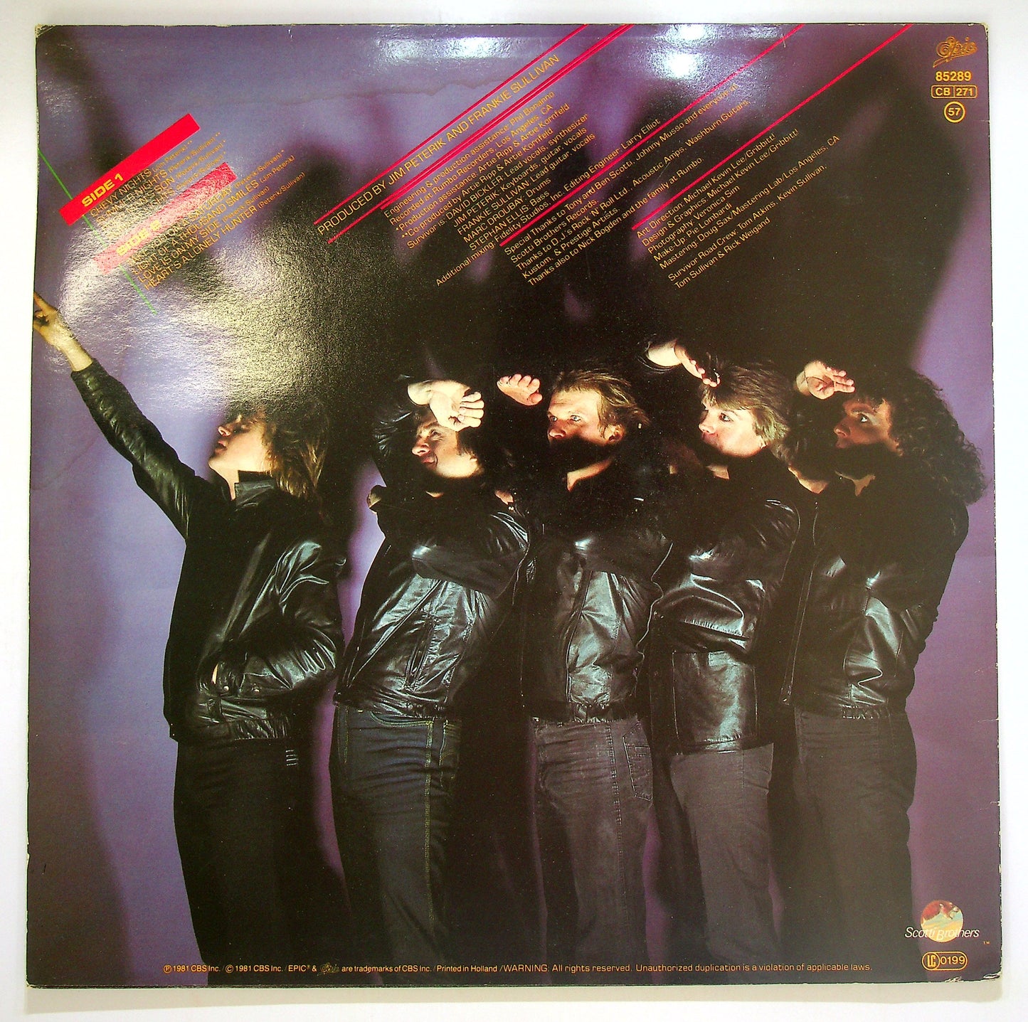 EBOND Survivor - Premonition Vinile V088008