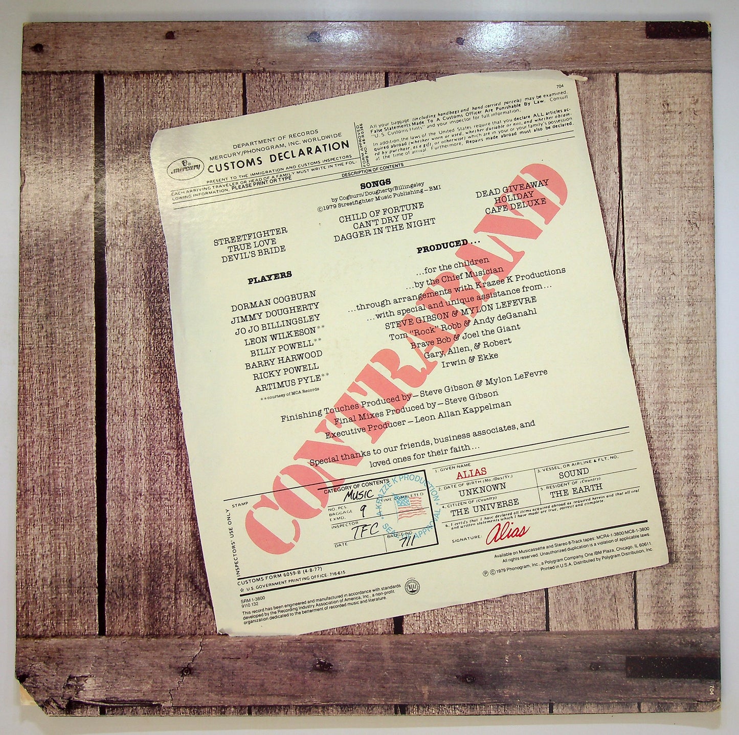 EBOND Alias - Contraband Vinile V088031