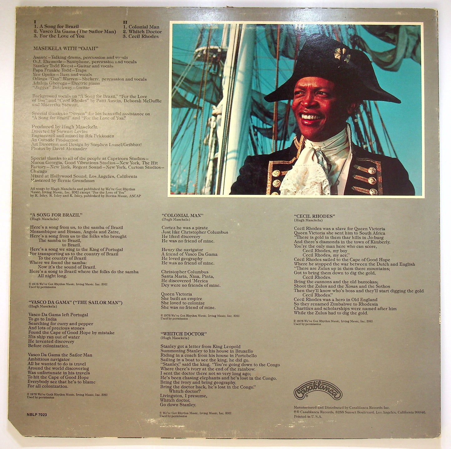 EBOND Masekela - Colonial Man Vinile V088043