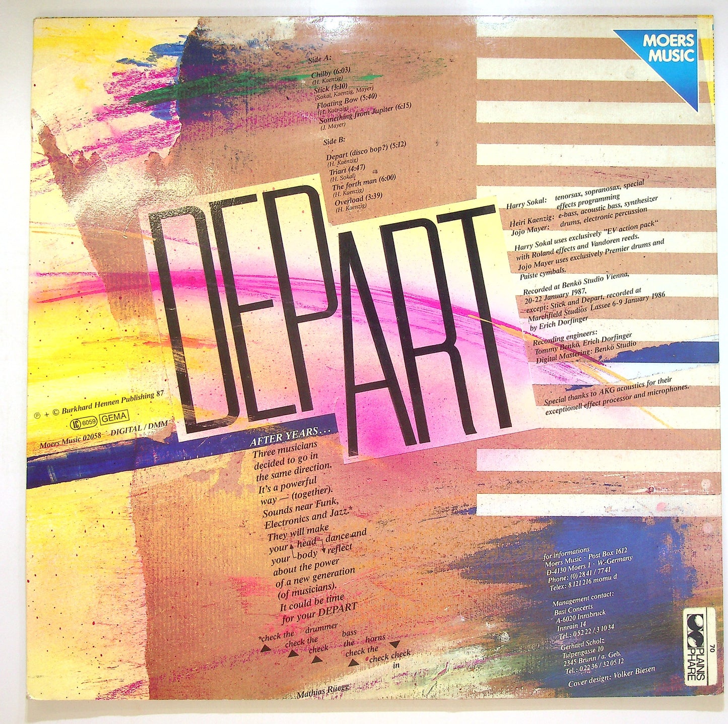 EBOND Depart - Depart Vinile V088085
