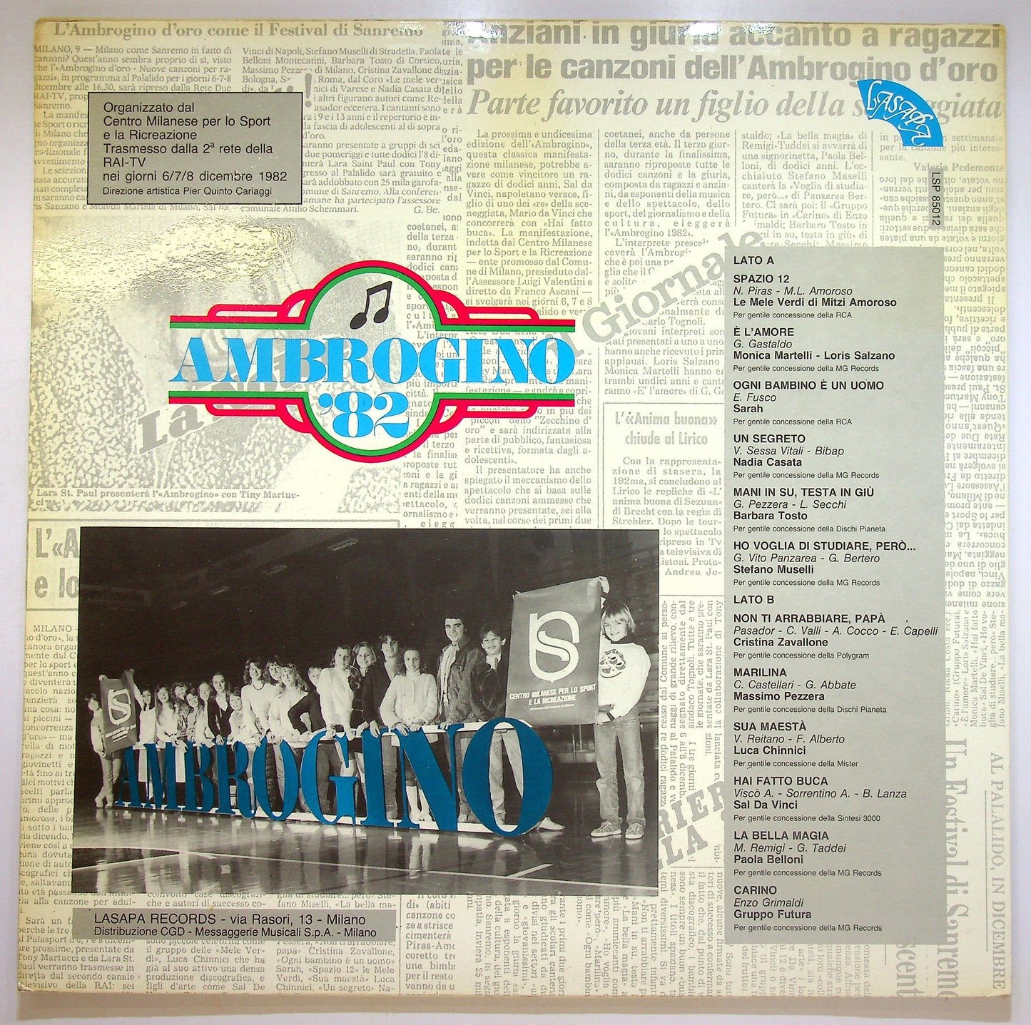 EBOND Various - Ambrogino '82 Vinile V088111