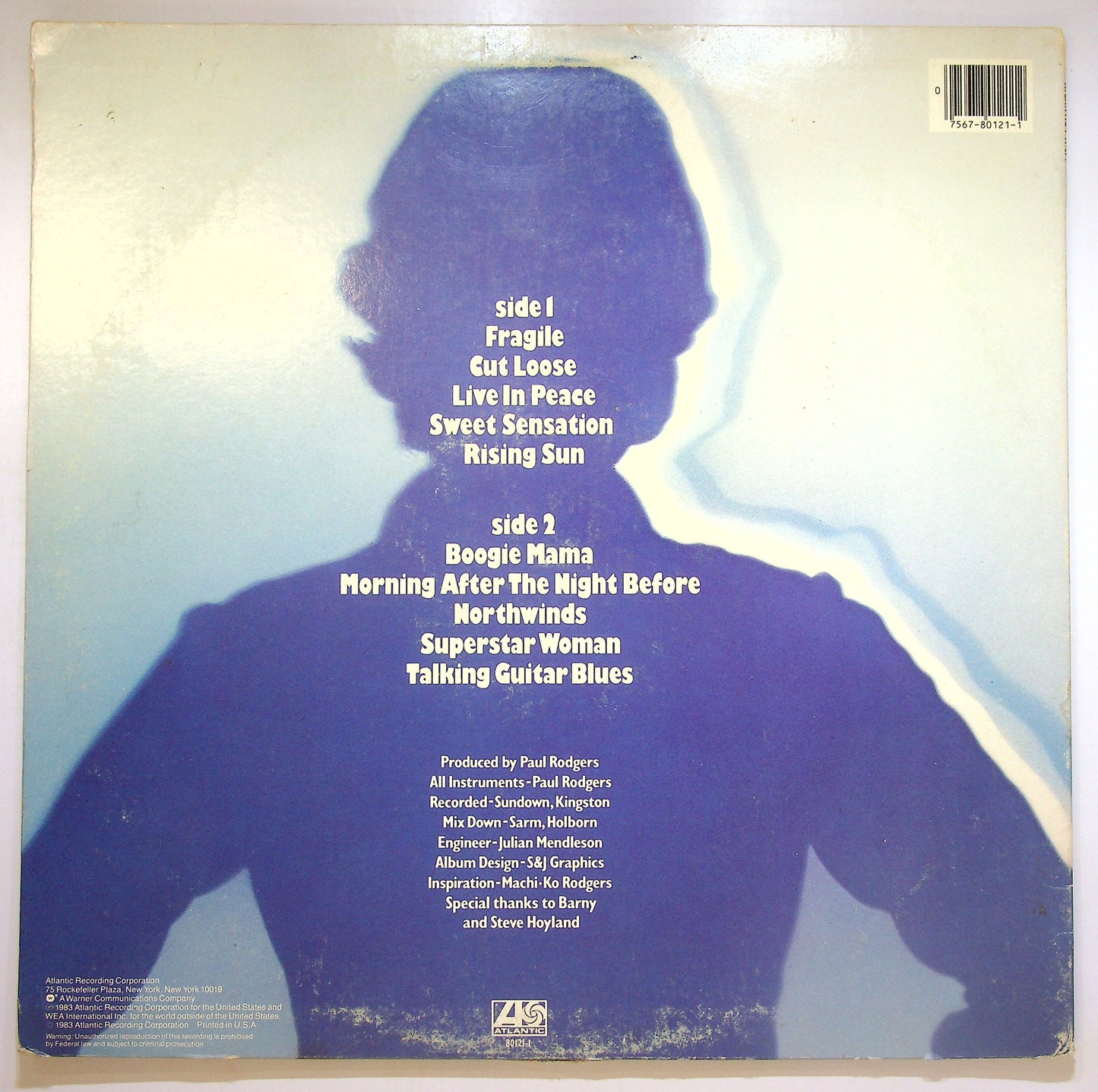 EBOND Paul Rodgers - Cut Loose Vinile V088113