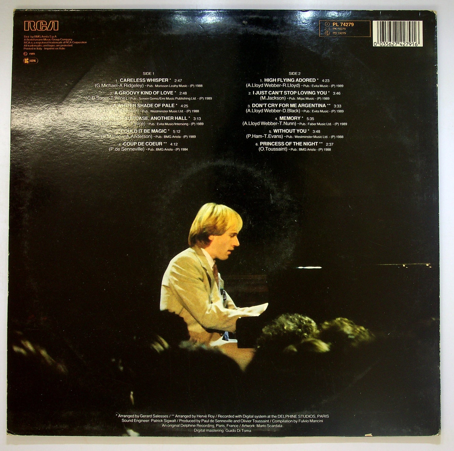 EBOND Richard Clayderman - Dreams And Night Vinile V088131