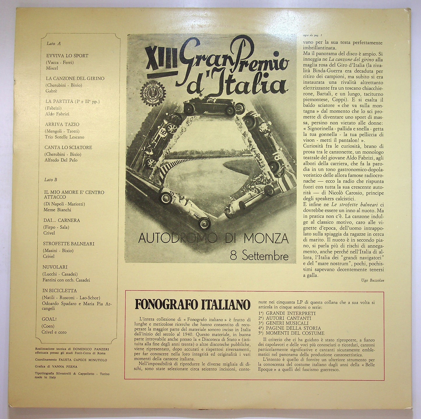 EBOND Various - Evviva Lo Sport! Vinile V088149