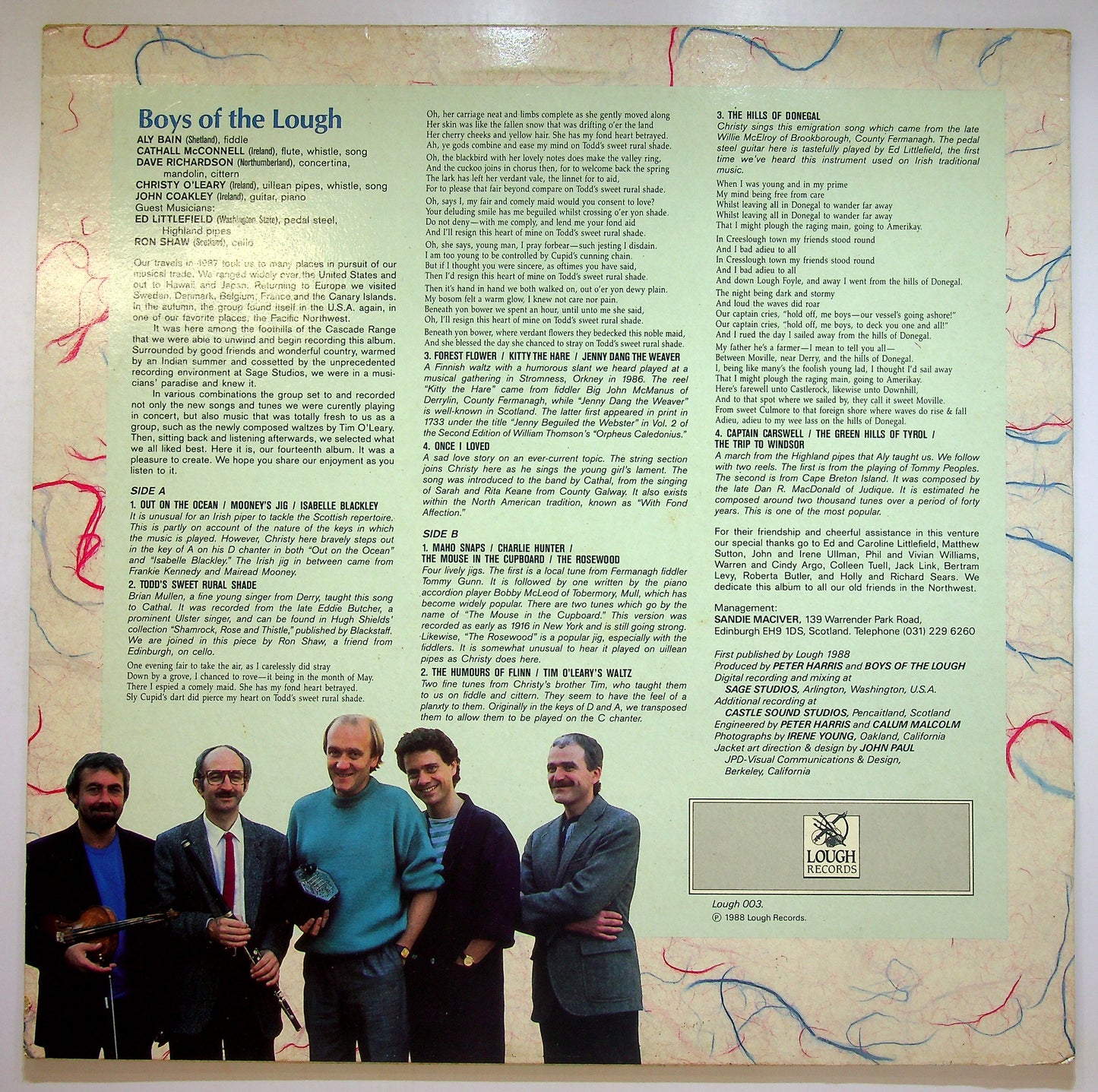 EBOND Boys Of The Lough - Sweet Rural Shade Vinile V089000