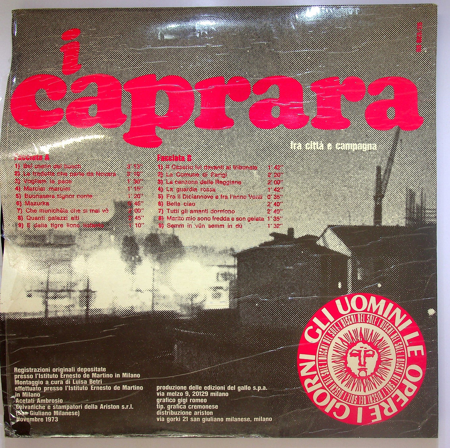 EBOND I Caprara - Fra Citta E Campagna Vinile V089009