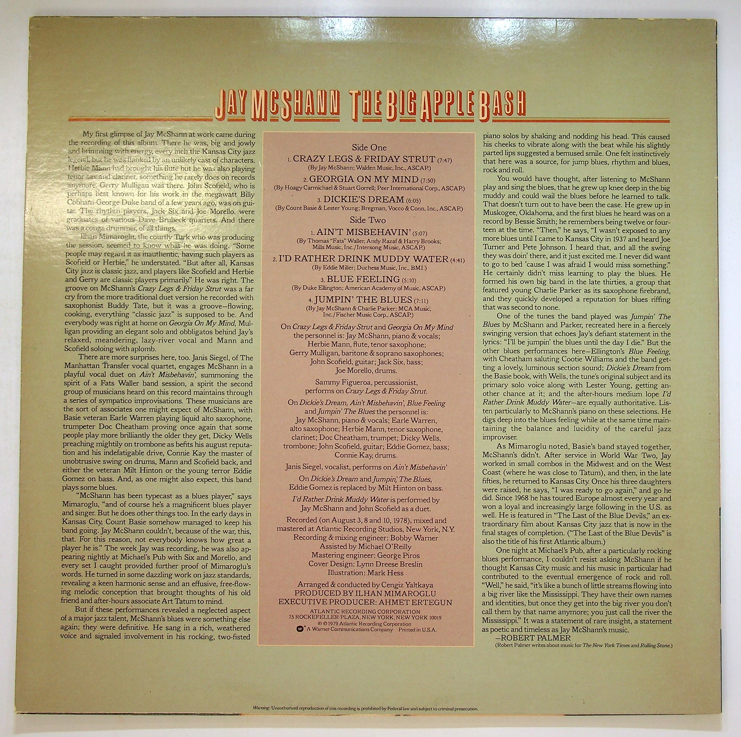 EBOND Jay McShann - The Big Apple Bash Vinile V089020