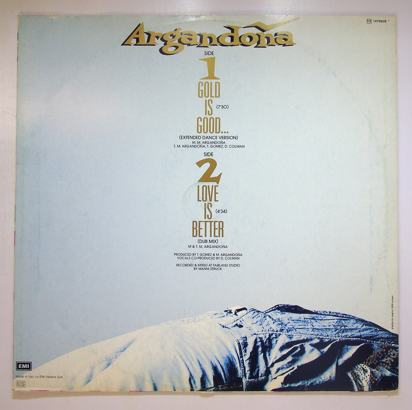 EBOND Argandona - Gold Is Good... Vinile V089023