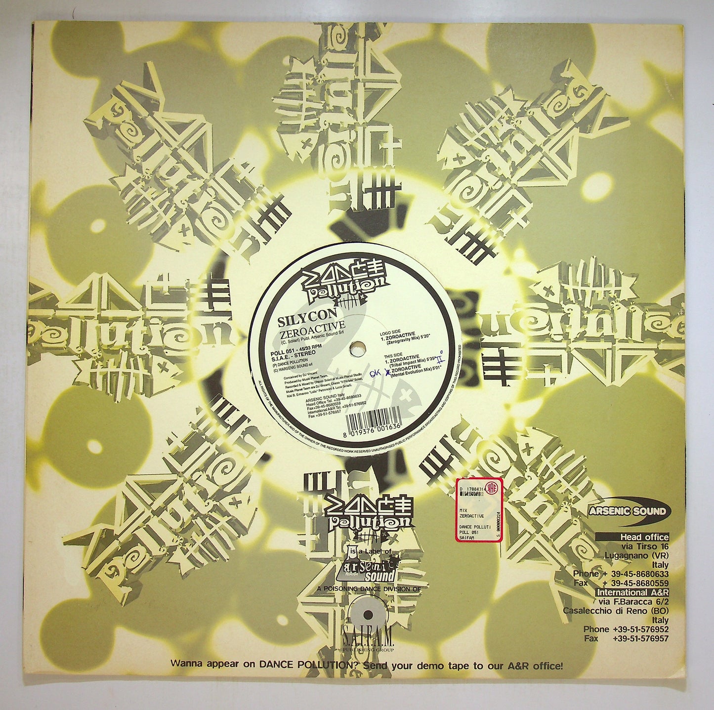EBOND Silycon - Zeroactive Vinile V089038