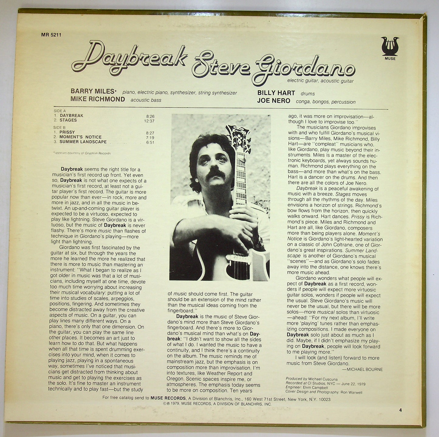 EBOND Steve Giordano - Daybreak Vinile V089053