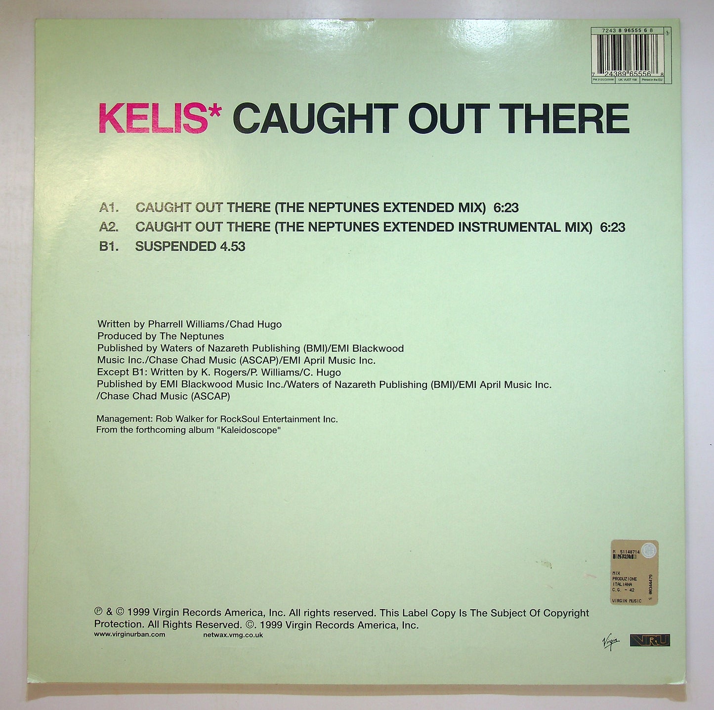EBOND Kelis - Caught Out There Vinile V089066