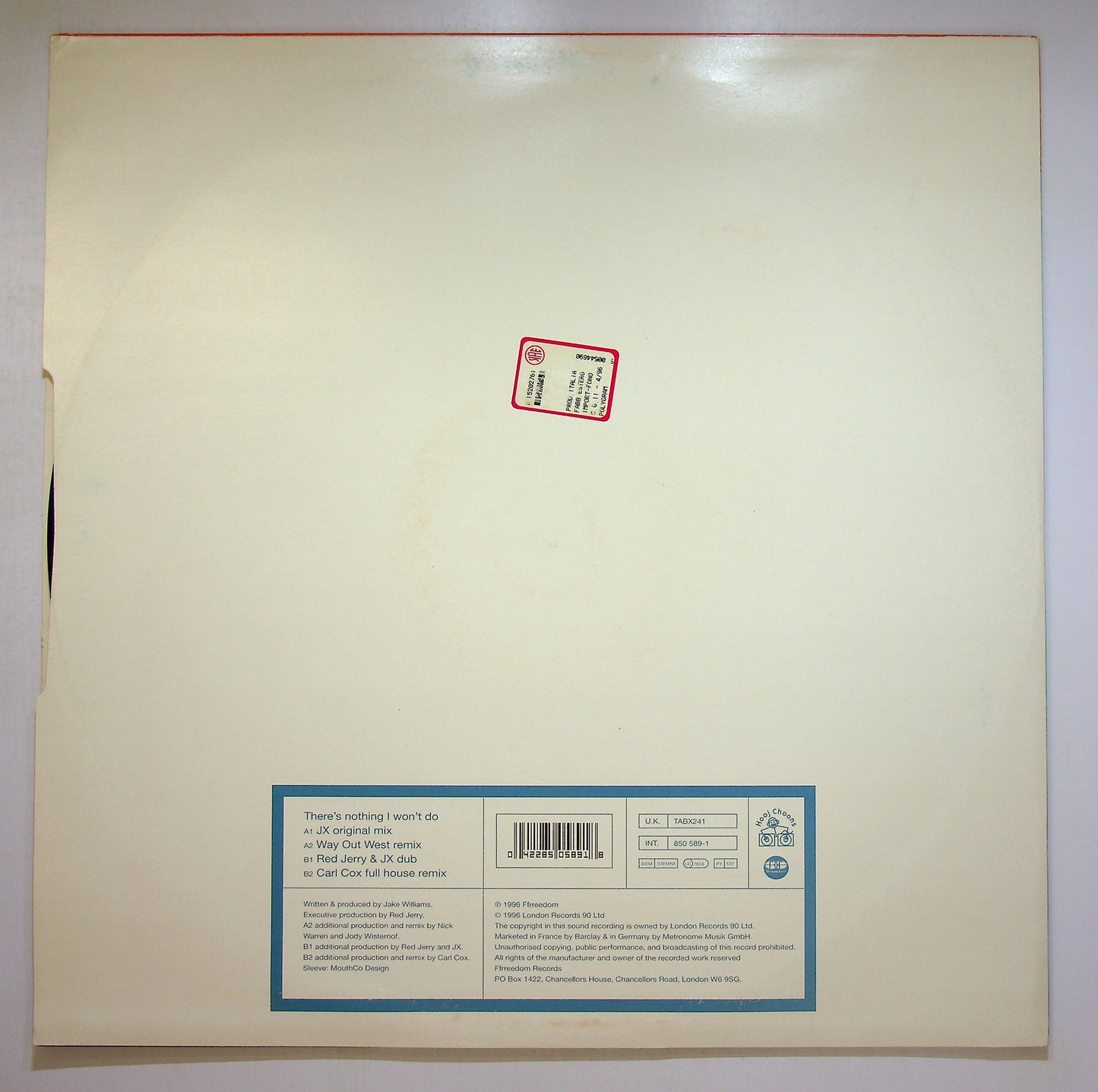 EBOND JX - There's Nothing I Won't Do Vinile V089075