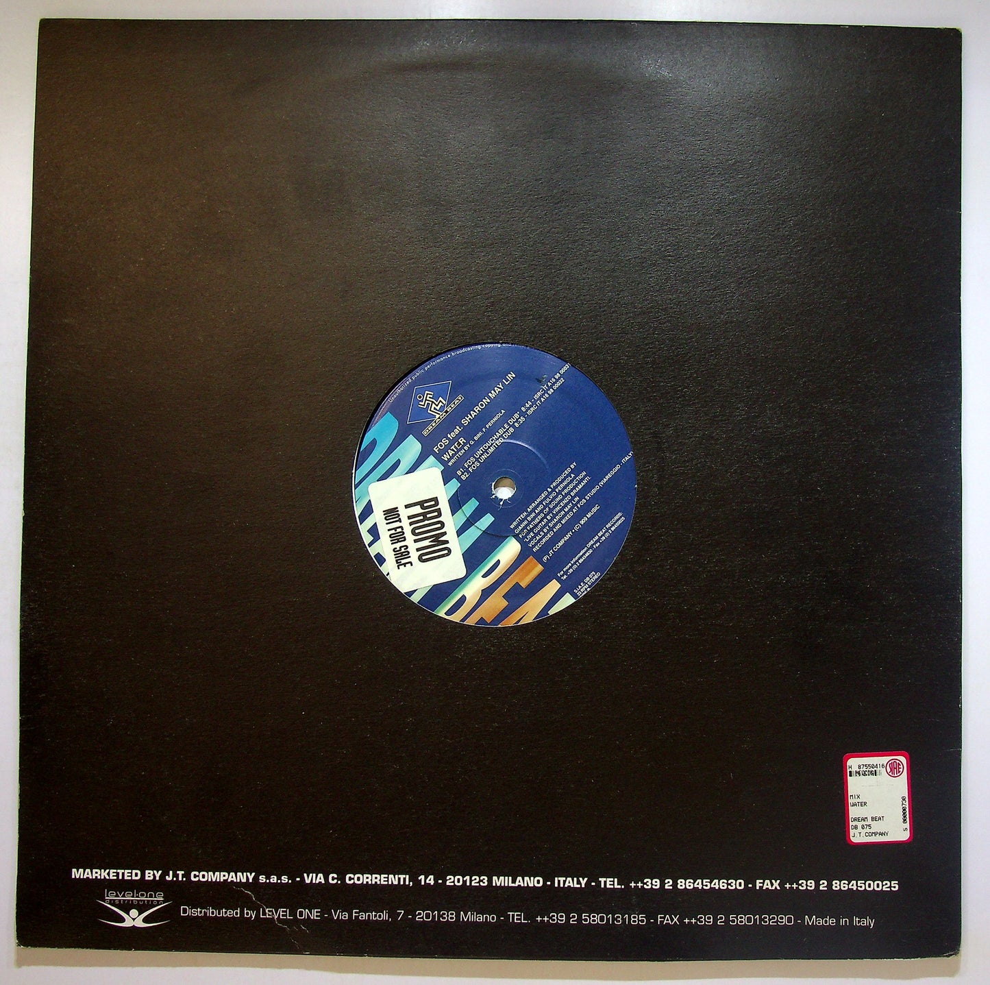 EBOND FOS Featuring Sharon May Lin - Water Vinile V089091