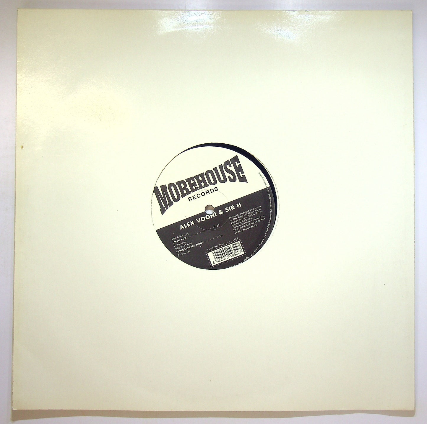 EBOND Alex Voghi & Sir H - Disco Kick / Things On My Mind Vinile V089093