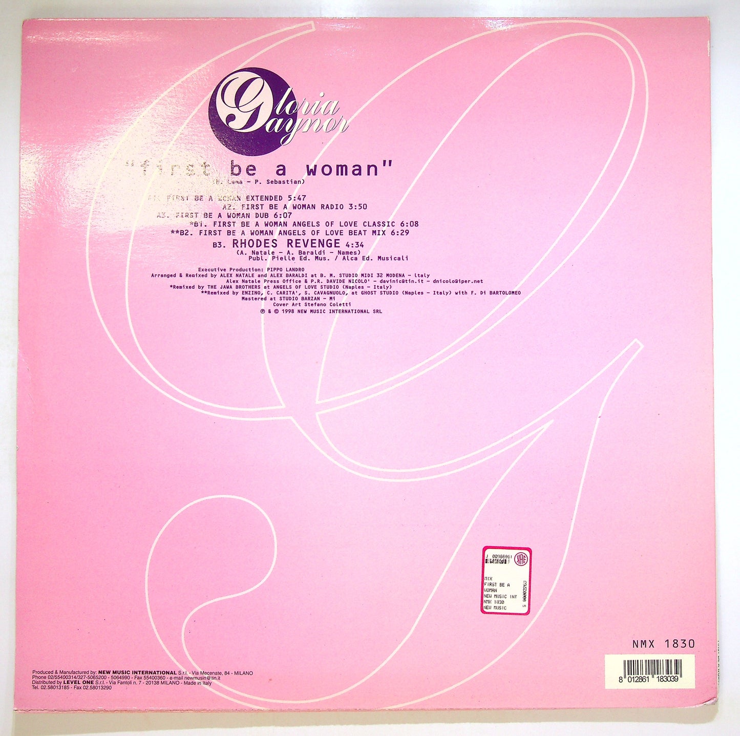 EBOND Gloria Gaynor - First Be A Woman (The Last Mix) Vinile V089101