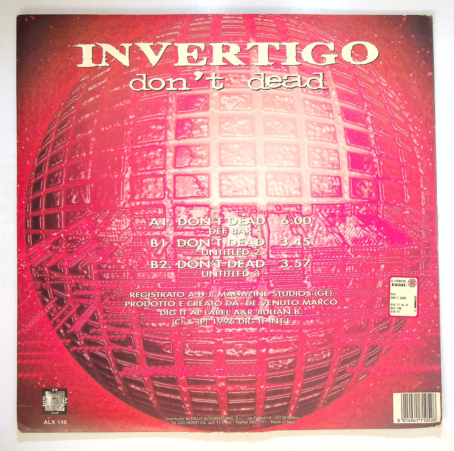 EBOND Invertigo - Don't Dead Vinile V089129