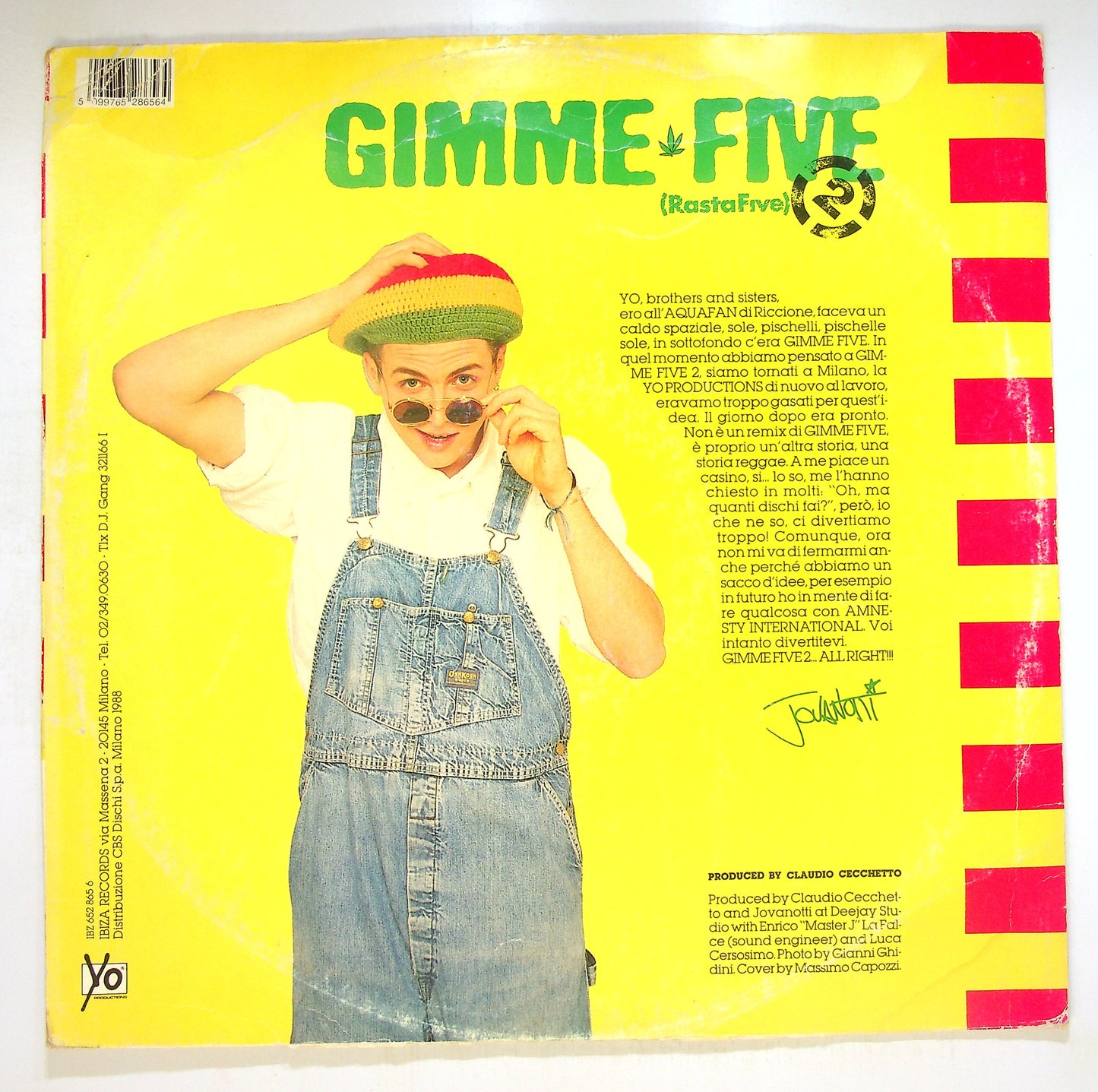 EBOND Jovanotti - Gimme Five 2 (Rasta Five) Vinile V090003