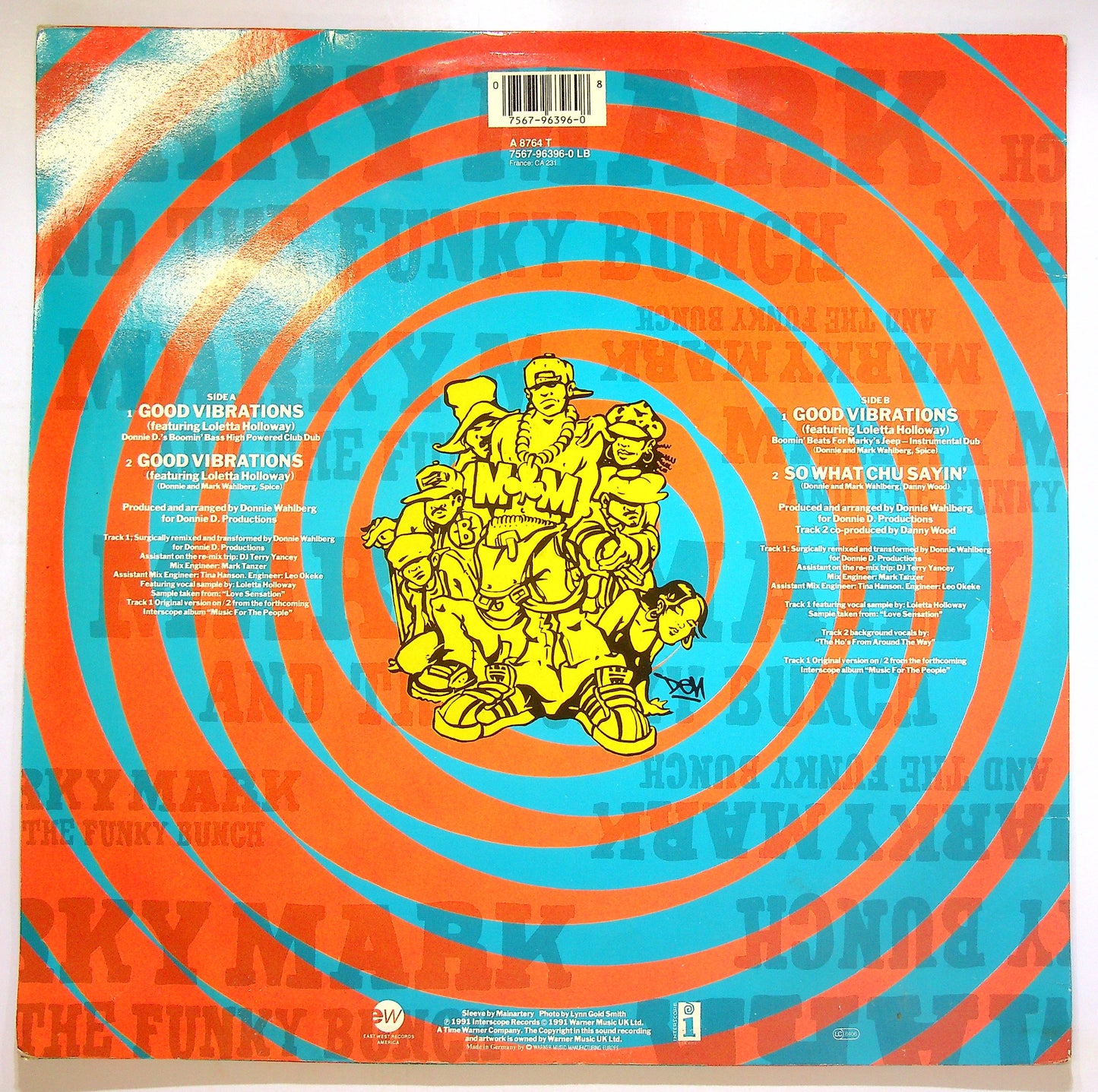 EBOND Marky Mark And The Funky Bunch - Good Vibrations Vinile V090024