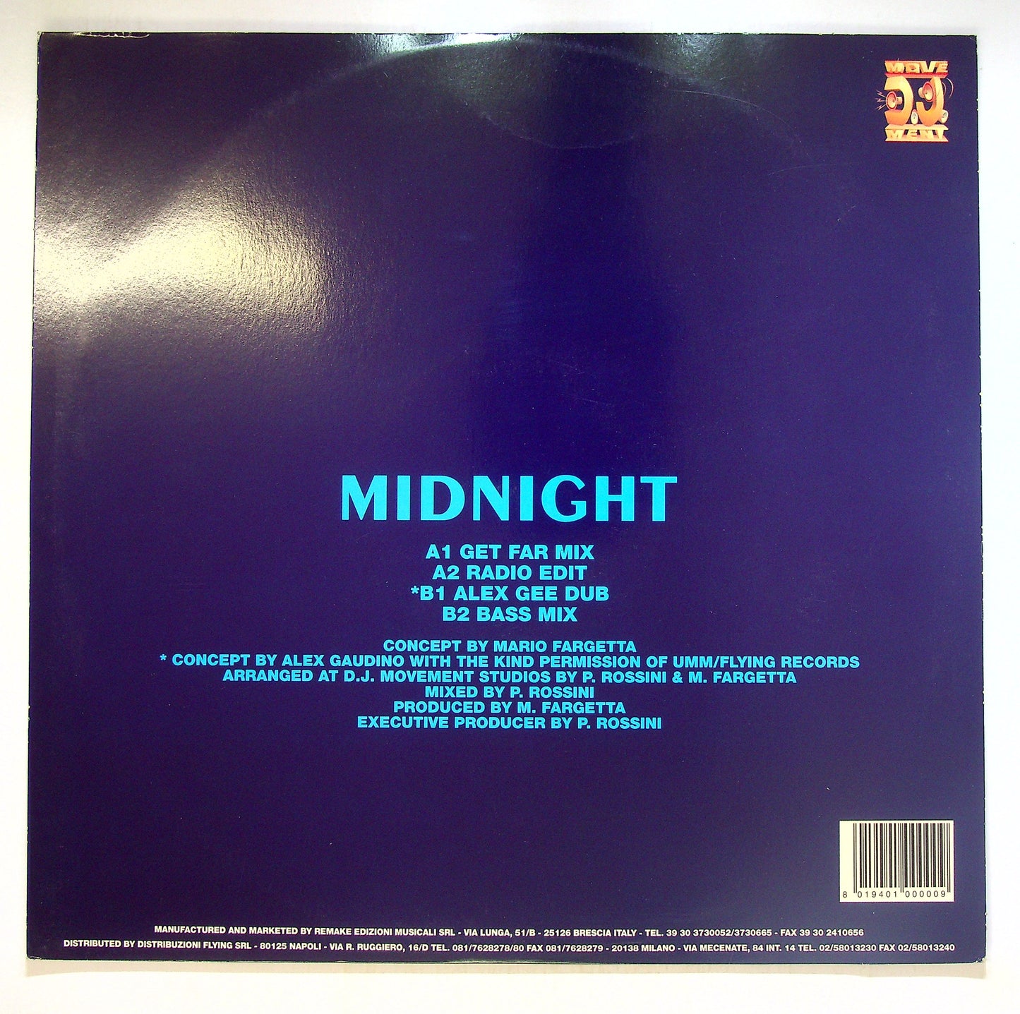 EBOND Fargetta - Midnight Vinile V090034