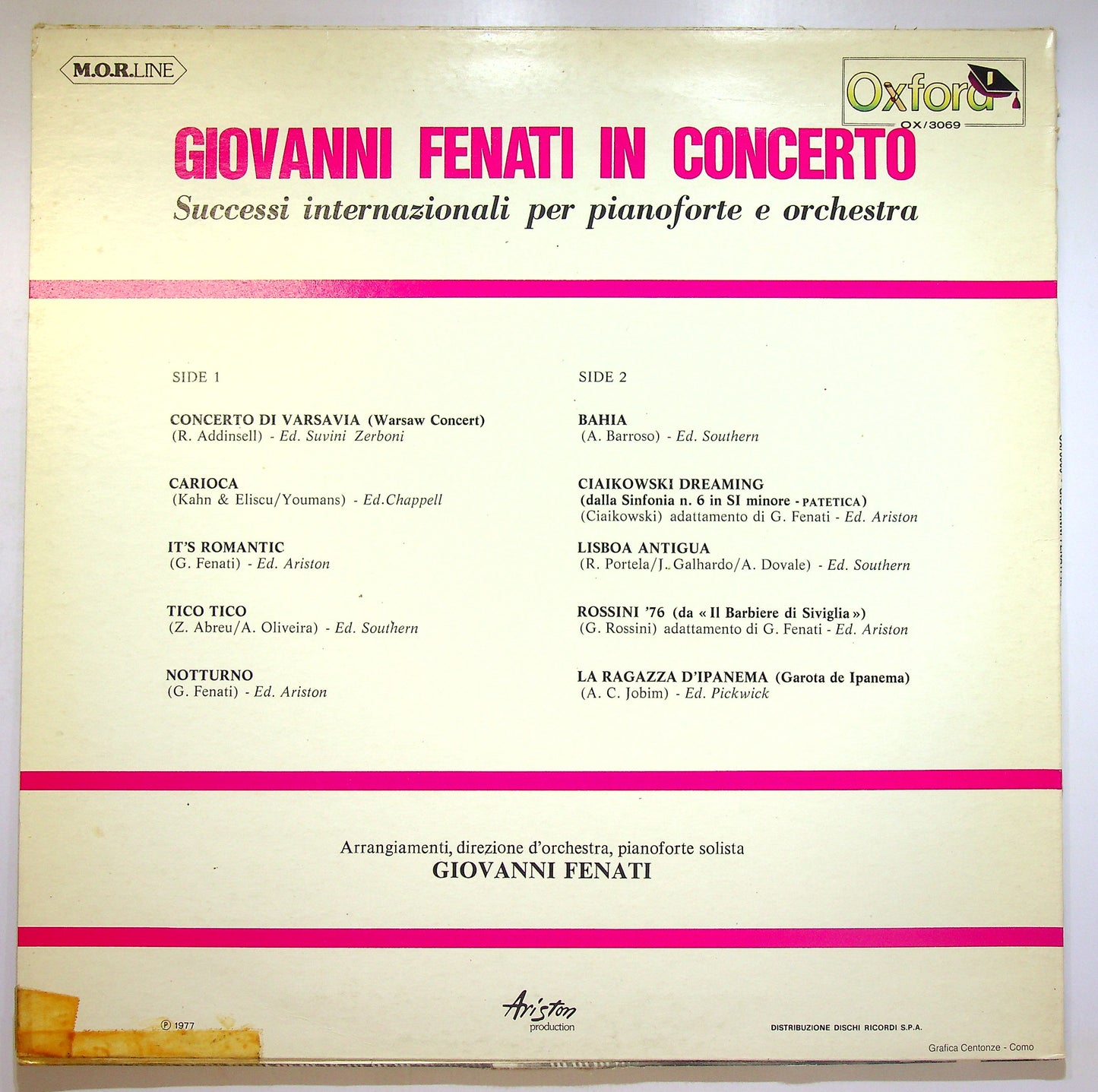EBOND Giovanni Fenati - In Concerto Vinile V090043