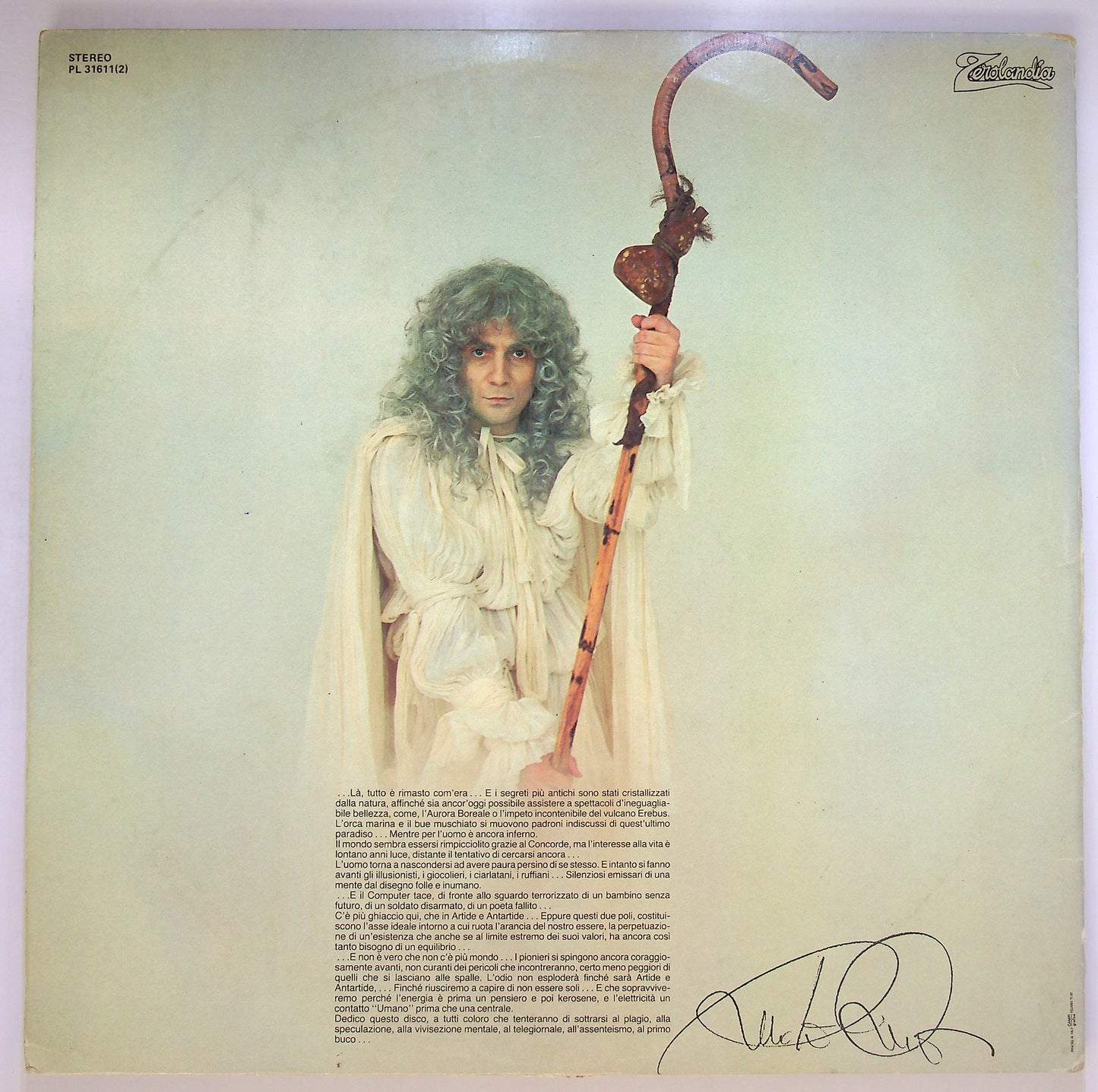 EBOND Renato Zero - Artide Antartide Vinile V090044