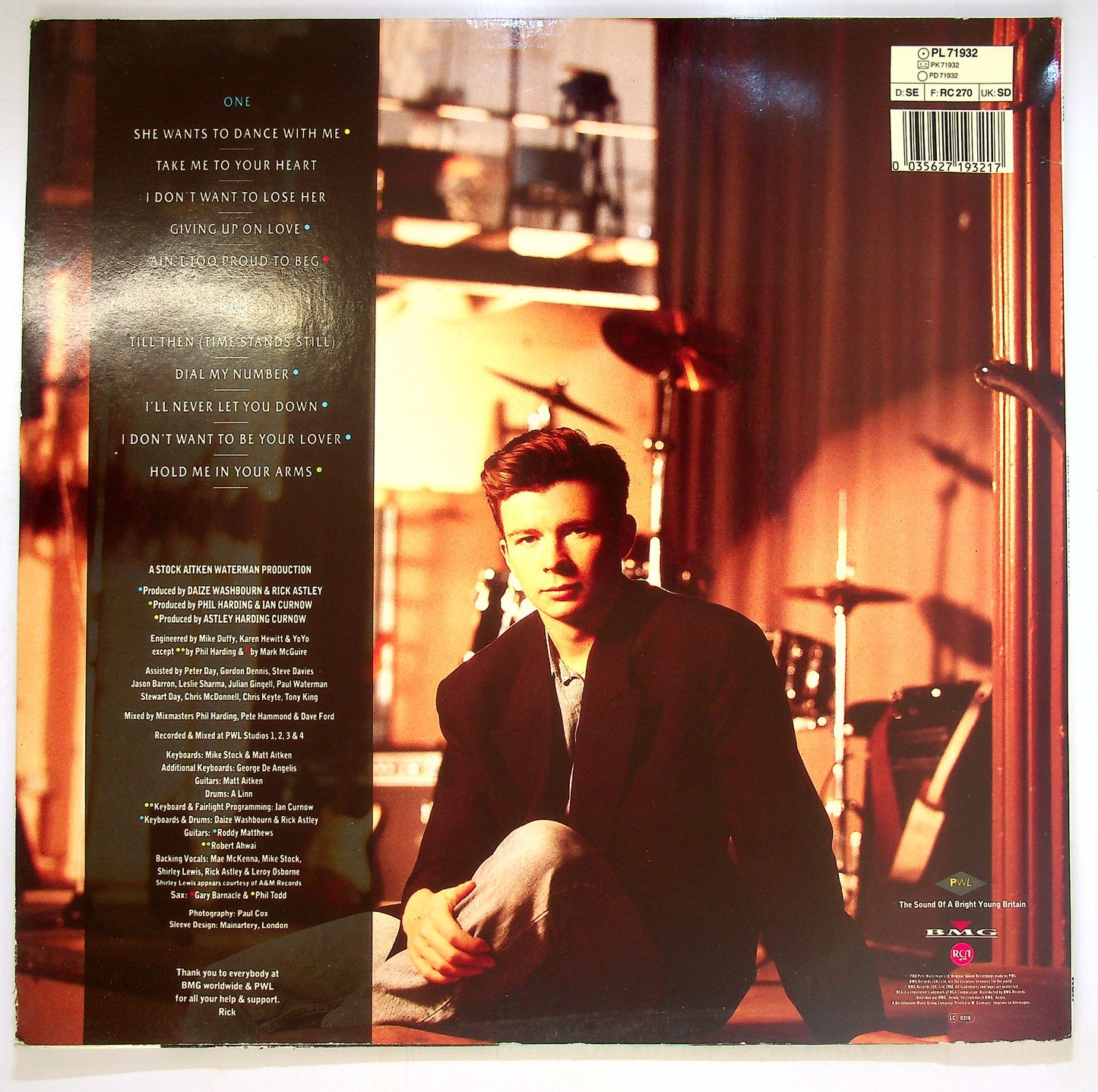 EBOND Rick Astley - Hold Me In Your Arms Vinile V090048