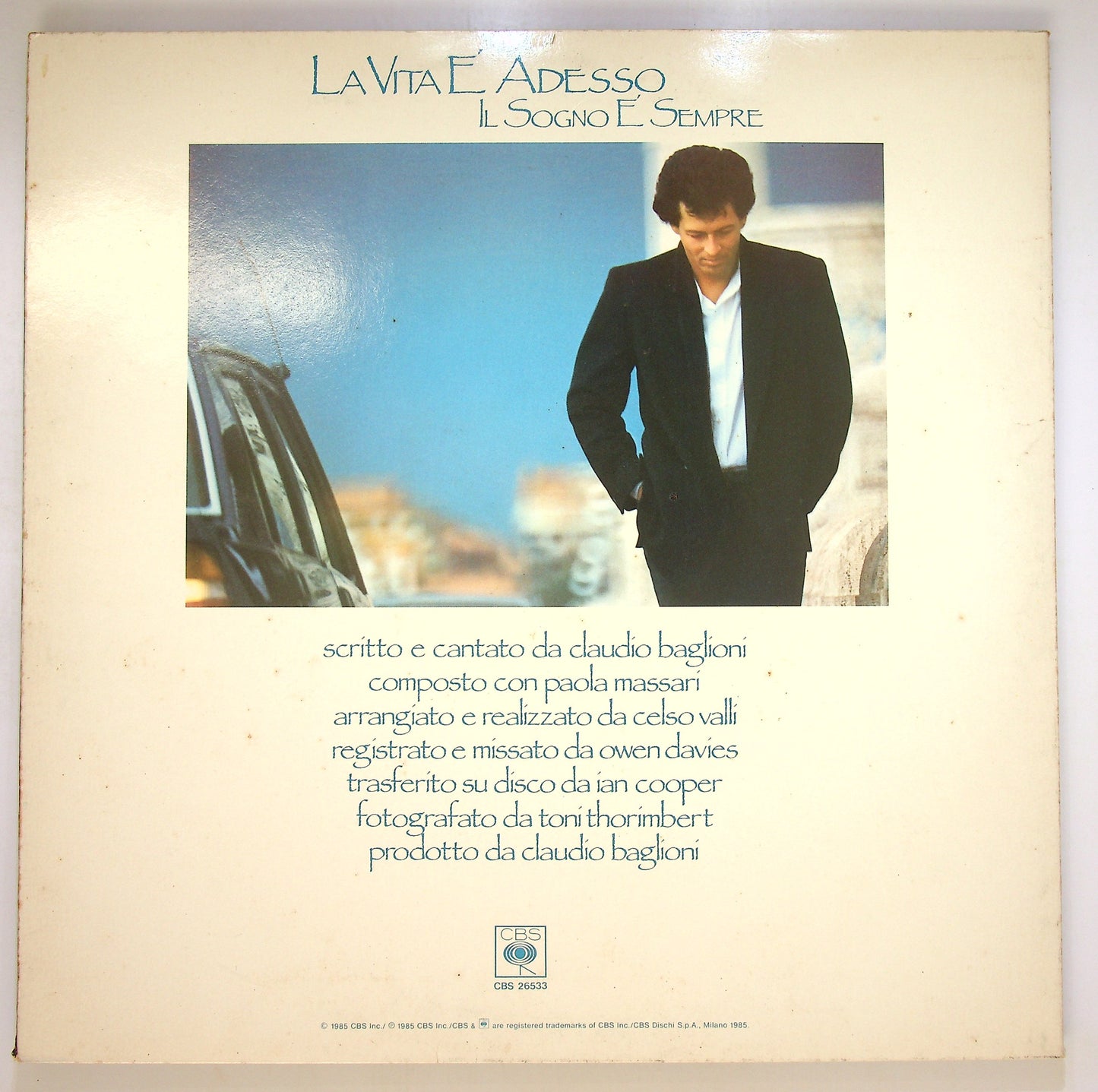 EBOND Claudio Baglioni - La Vita E Adesso Vinile V090054