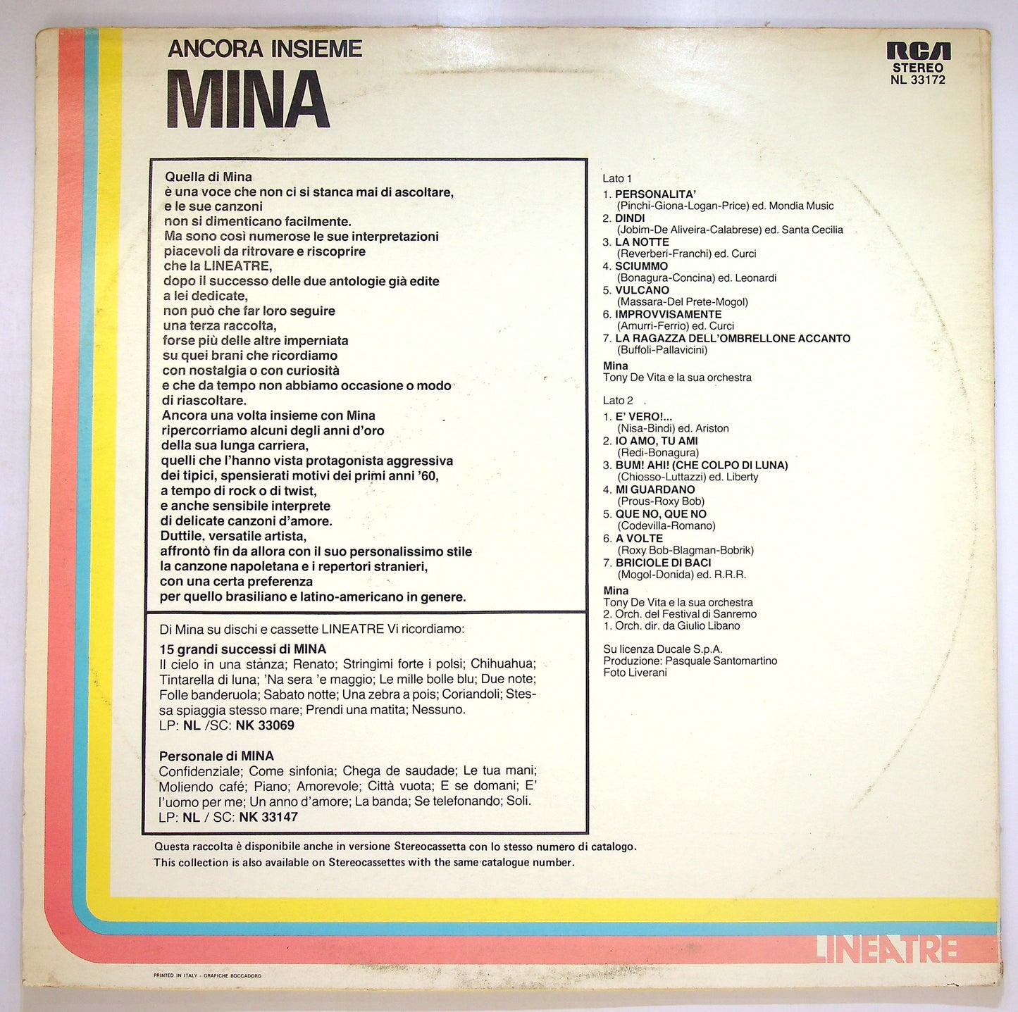 EBOND Mina - Ancora Insieme Vinile V090084