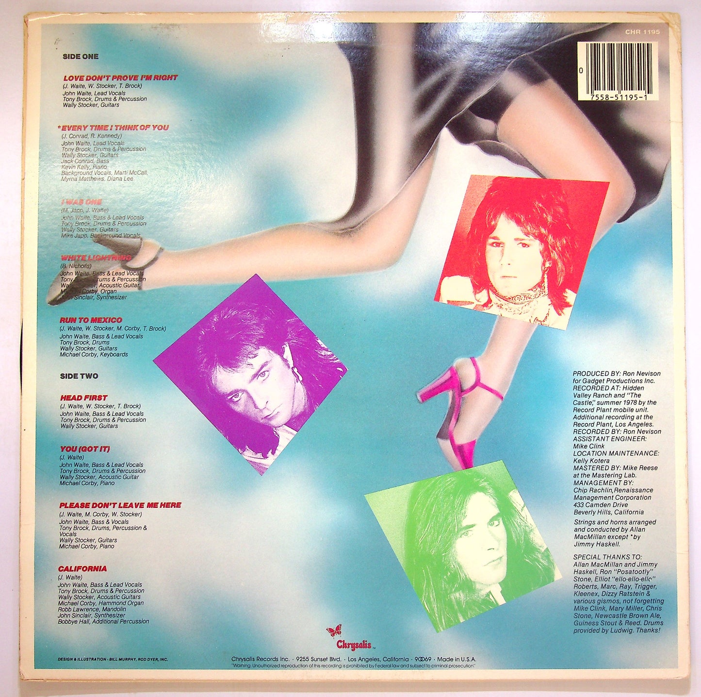 EBOND The Babys - Head First Vinile V090100