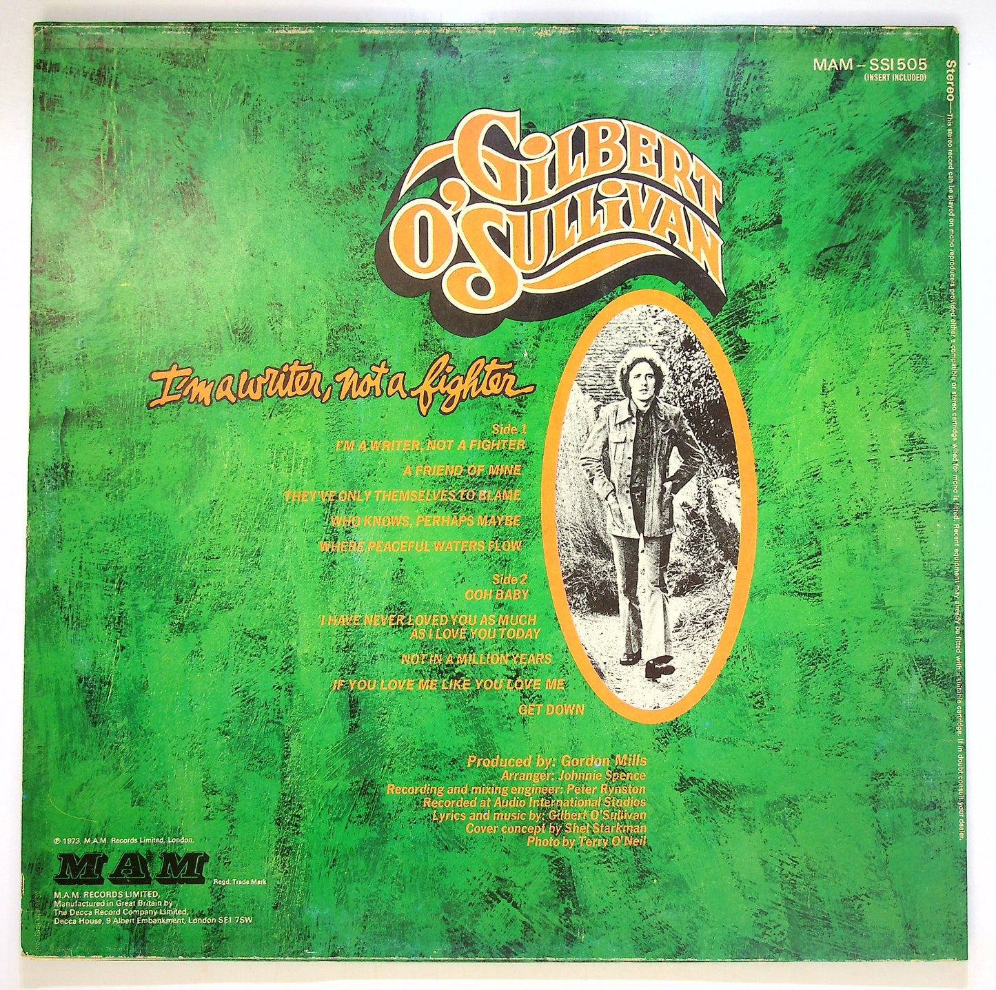 EBOND Gilbert O'Sullivan - I'm A Writer, Not A Fighter Vinile V090144