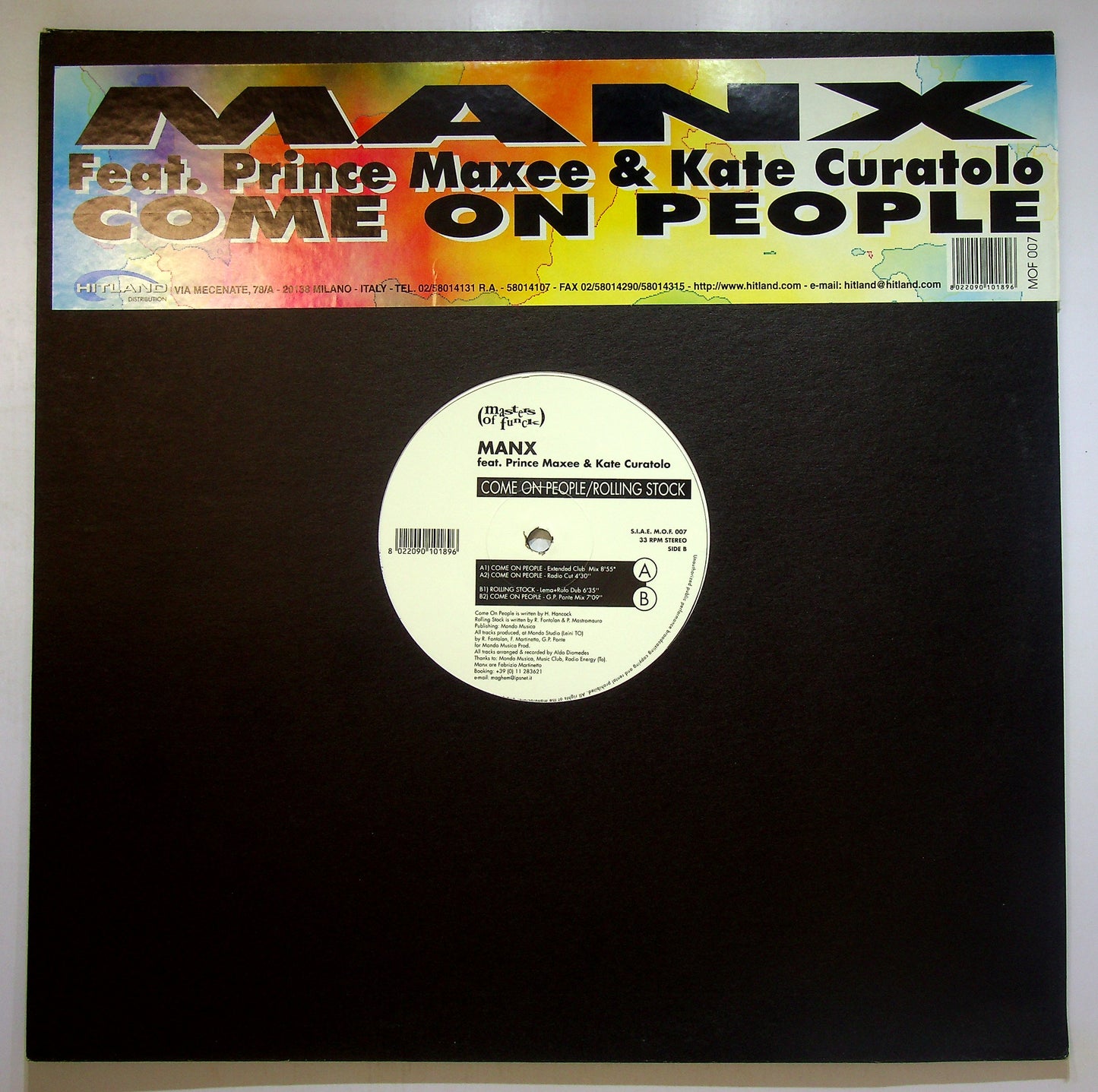 EBOND Manx Feat. Prince Maxee - Come On People / Rolling Stock Vinile V091104
