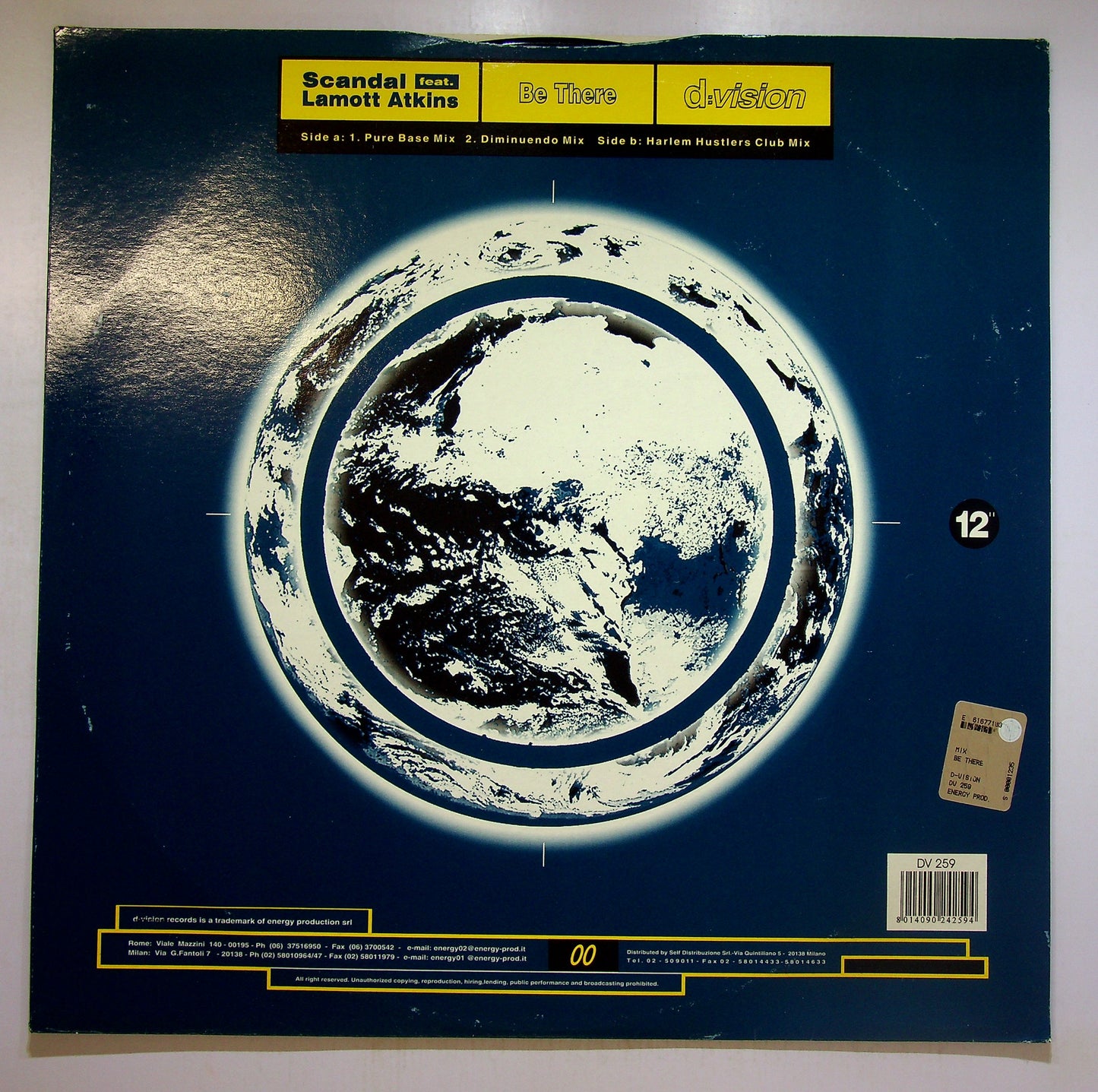 EBOND Scandal Feat. Lamott Atkins - Be There Vinile V091113