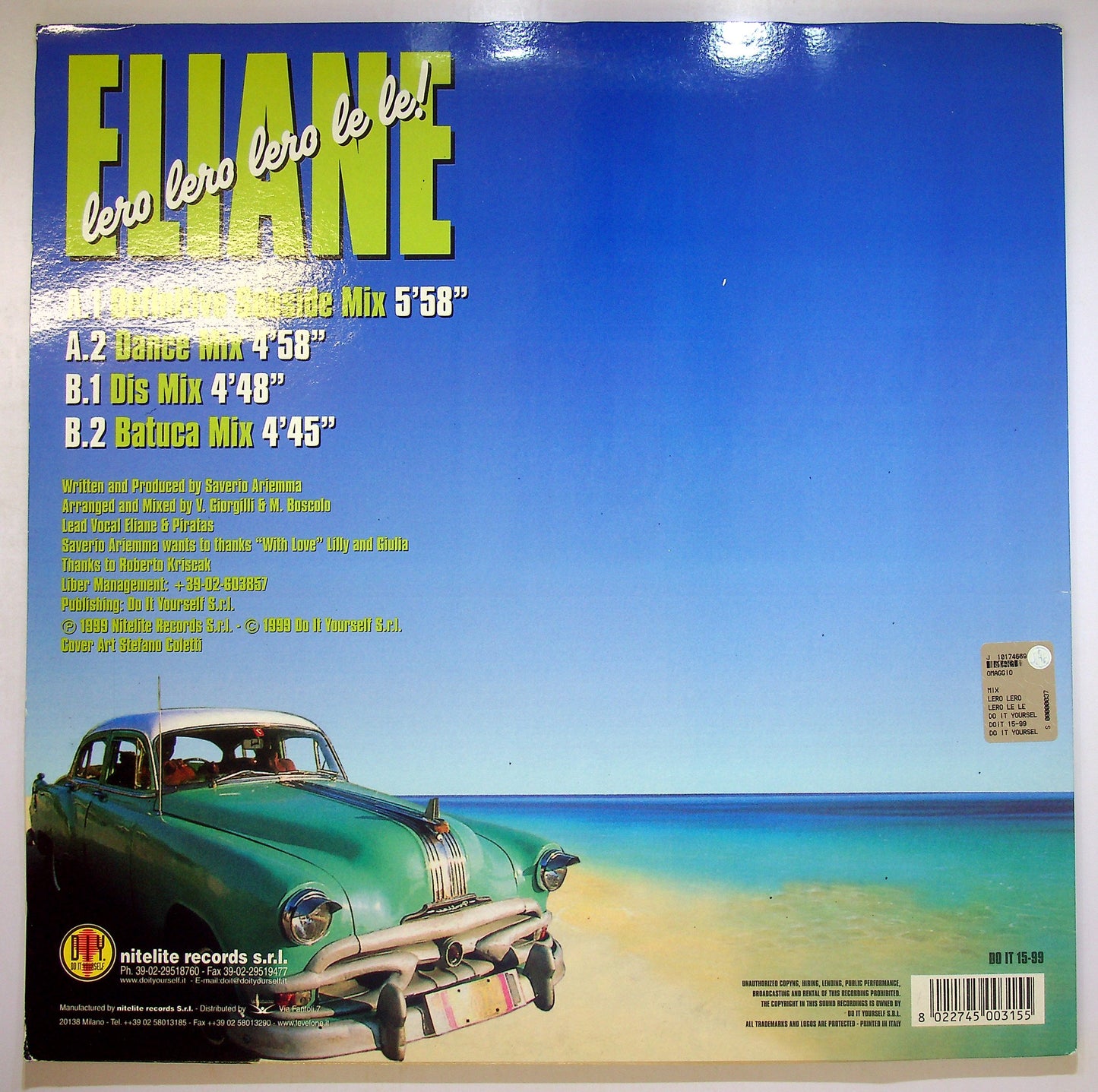 EBOND Eliane - Lero Lero Lero Le Le! Vinile V091140