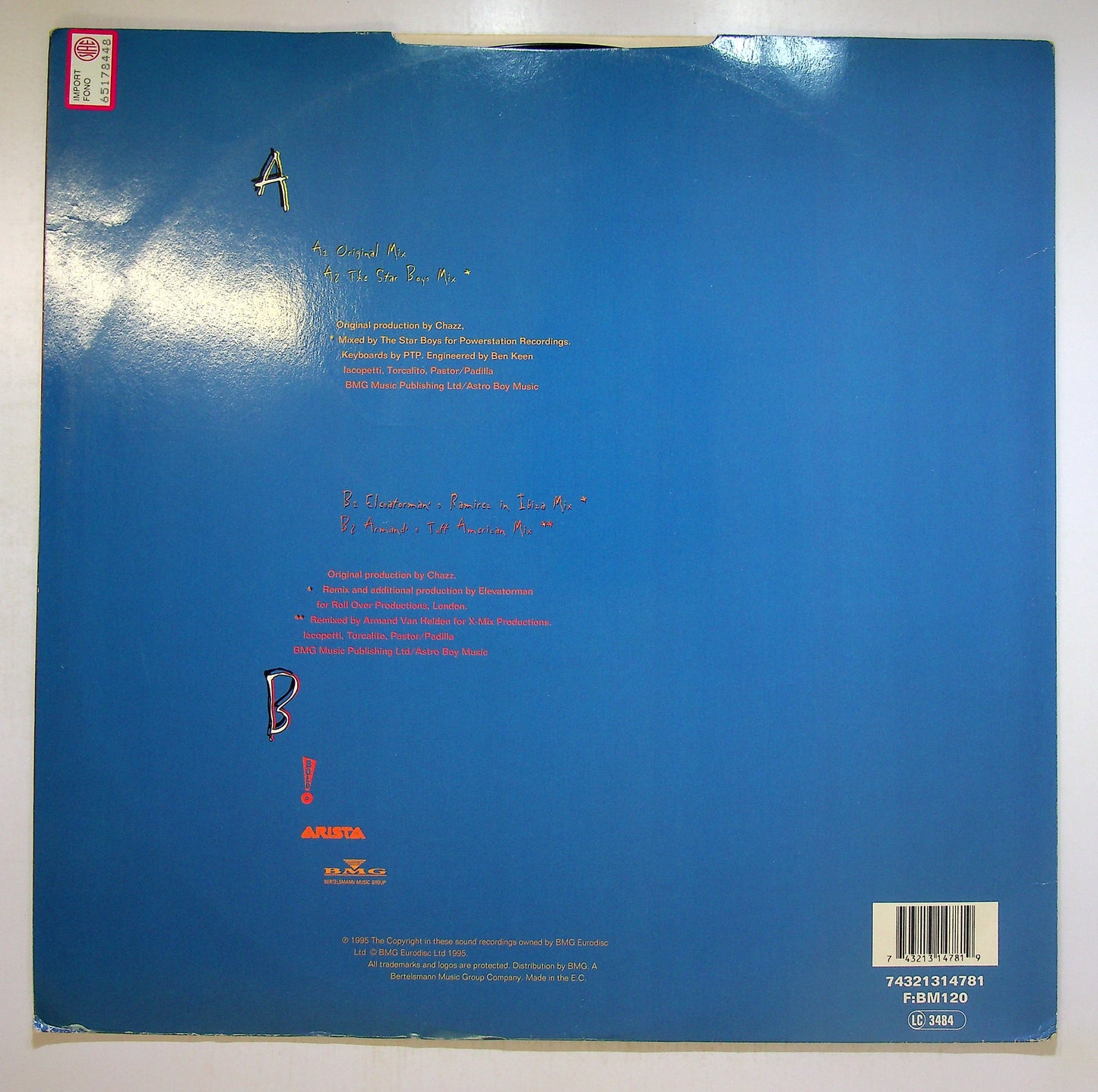 EBOND Chazz - A Mover La Colita Vinile V091149