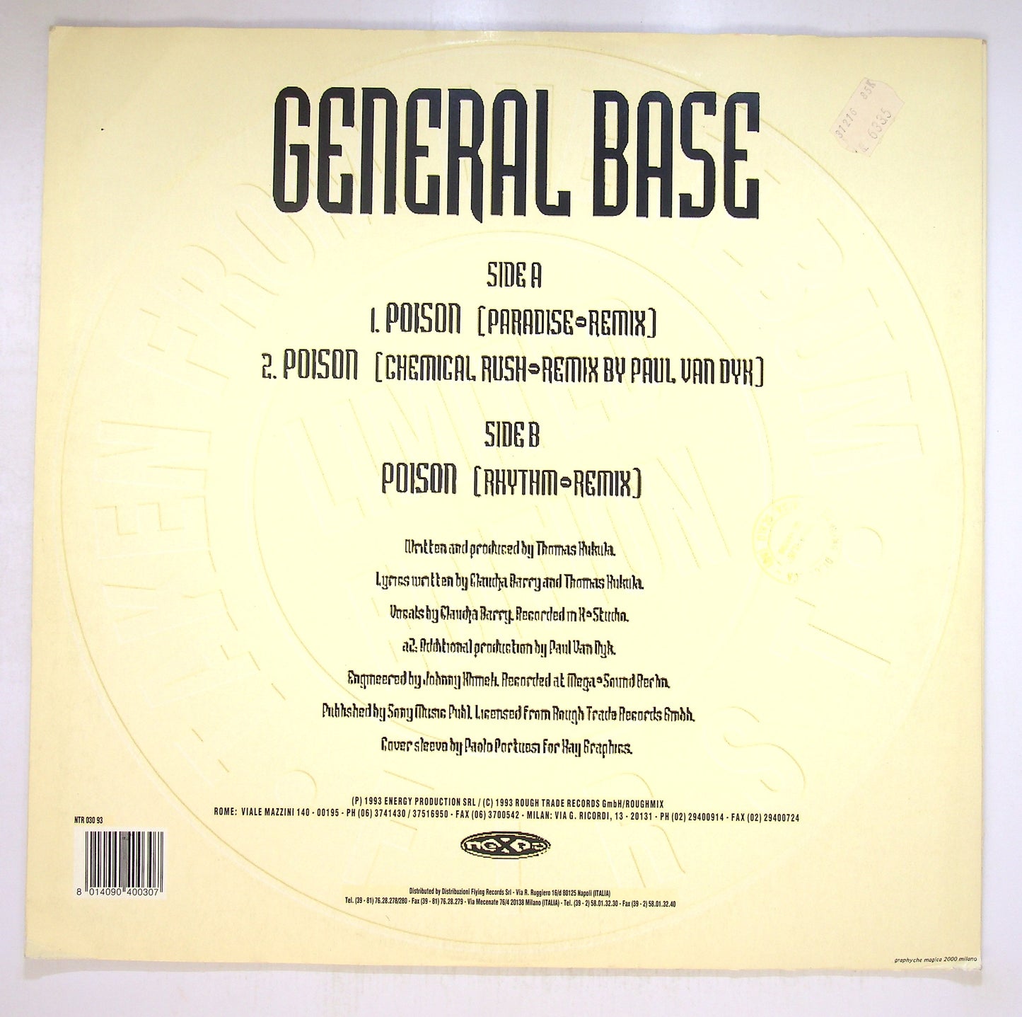 EBOND General Base - Poison (The New Remixes) Vinile V092050