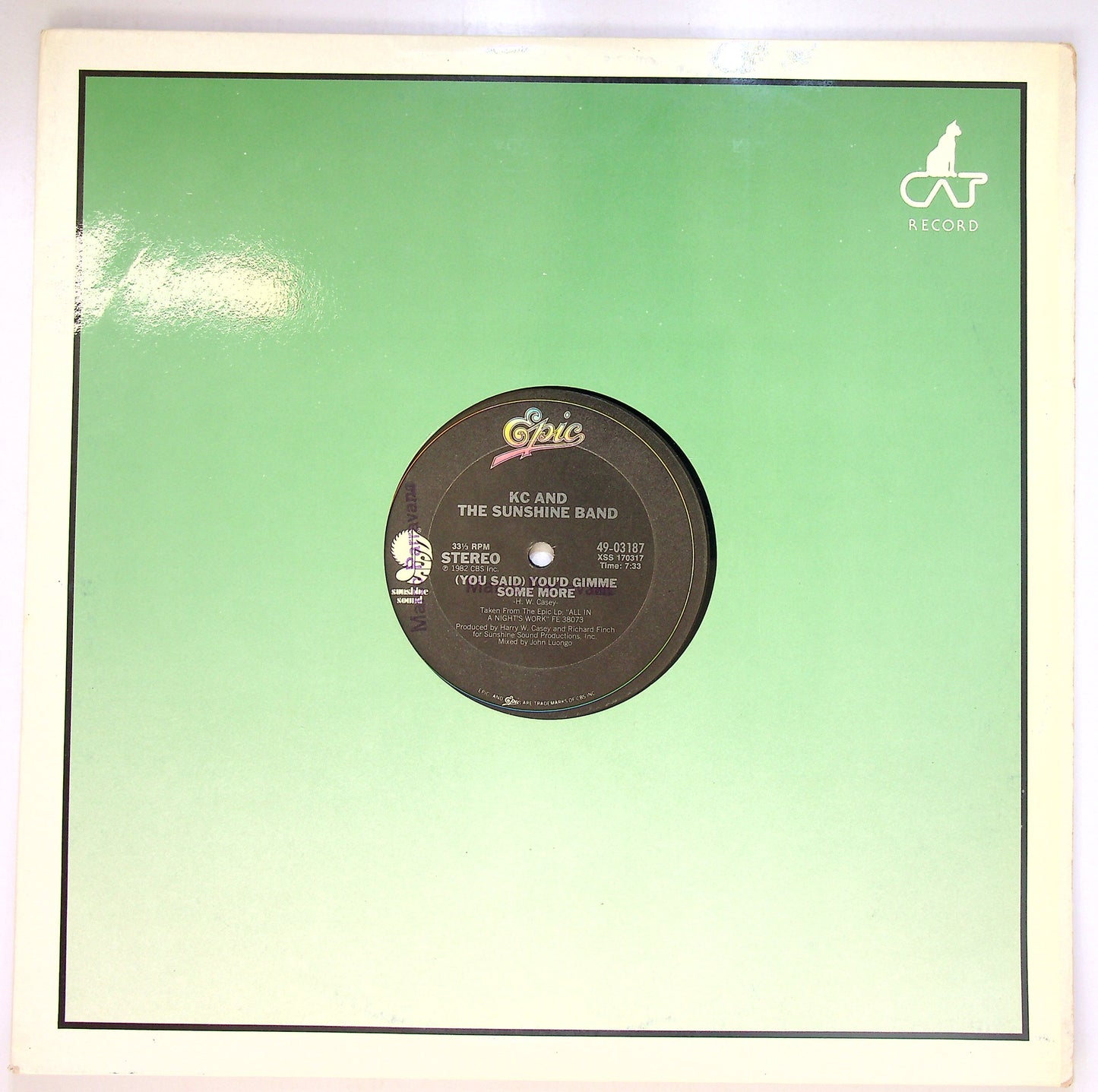 EBOND KC And The Sunshine Band - (You Said) You'd Gimme Some More Vinile V092052