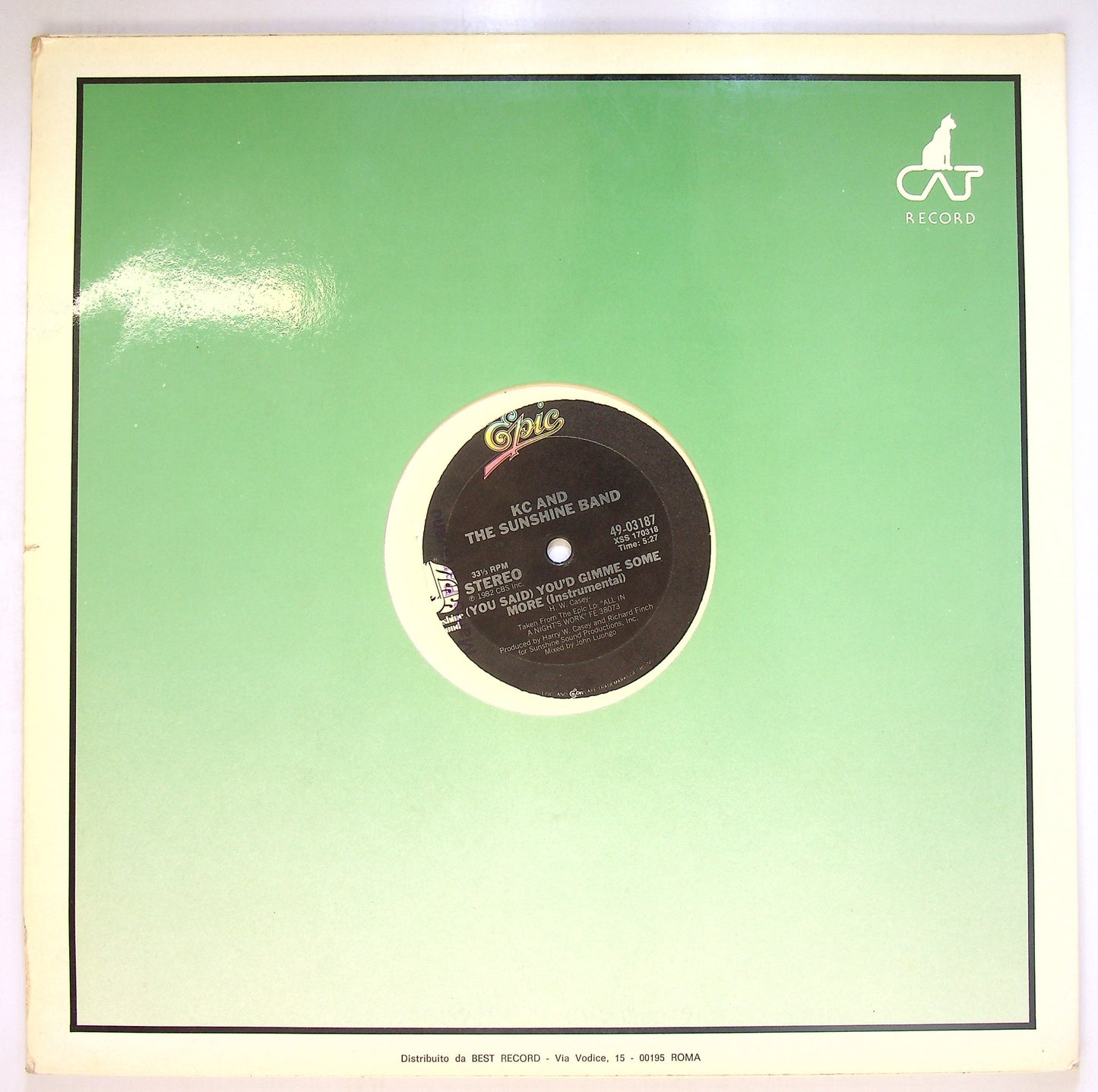 EBOND KC And The Sunshine Band - (You Said) You'd Gimme Some More Vinile V092052