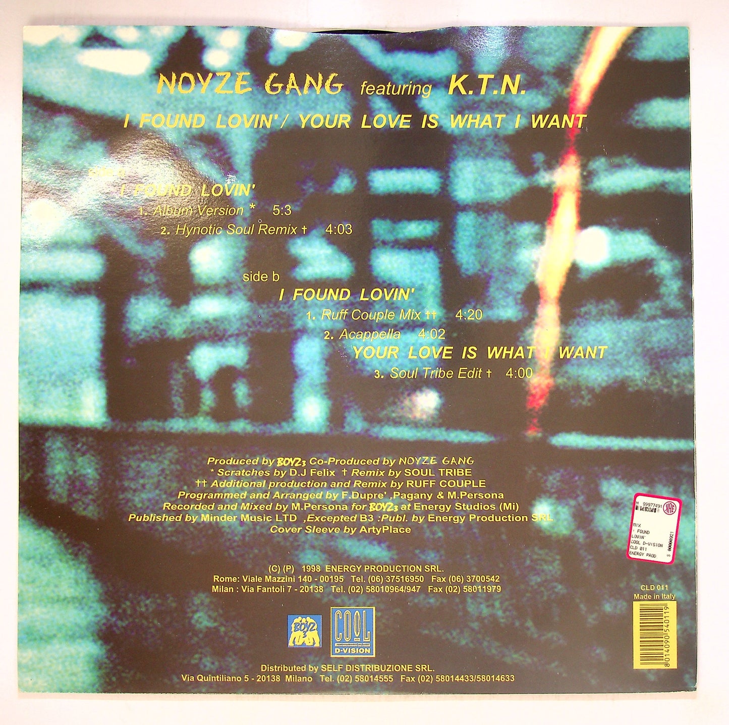 EBOND Noyze Gang Feat. K.T.N. - I Found Lovin' Vinile V092054