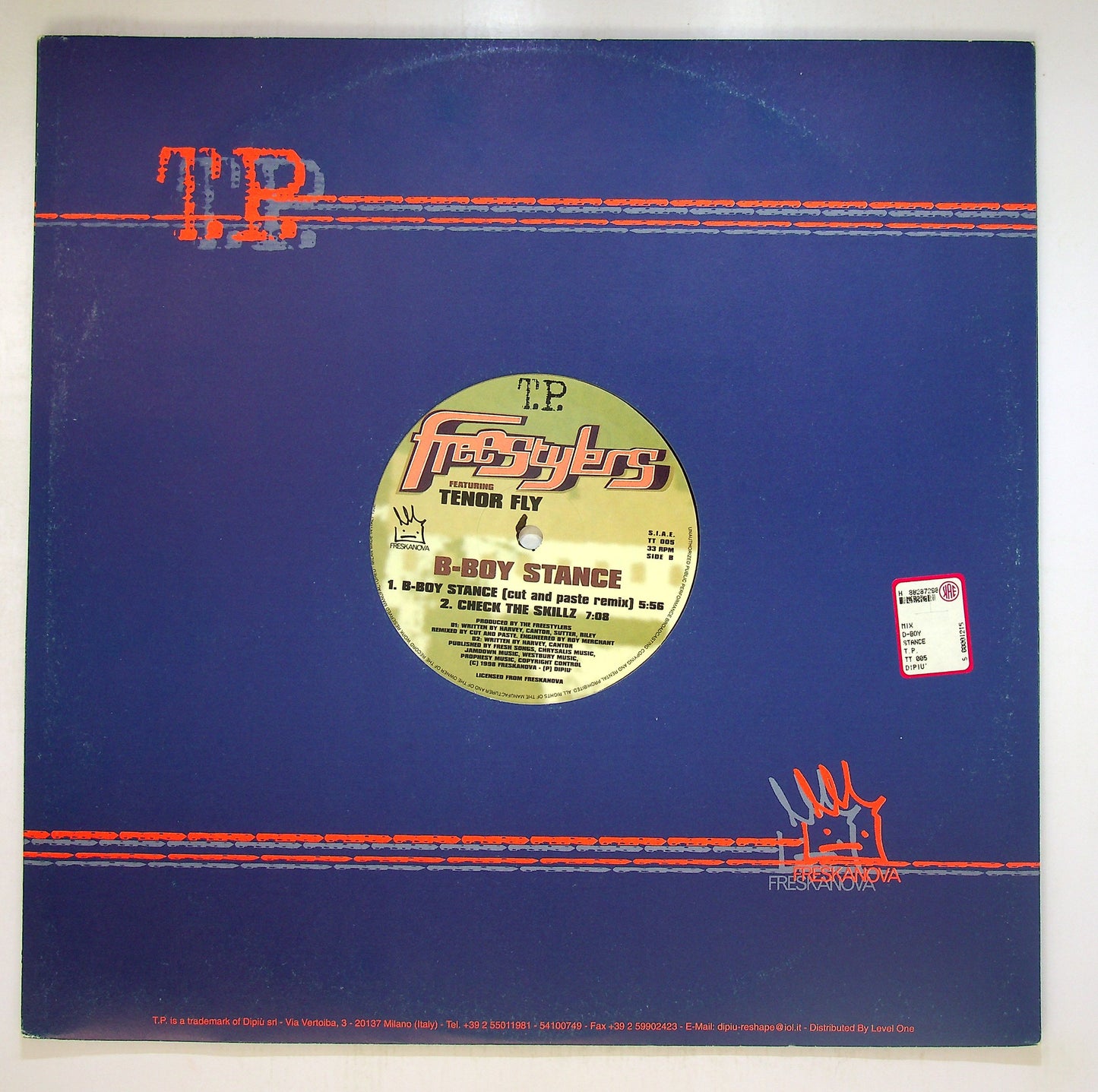 EBOND Freestylers Featuring Tenor Fly - B-Boy Stance Vinile V092060