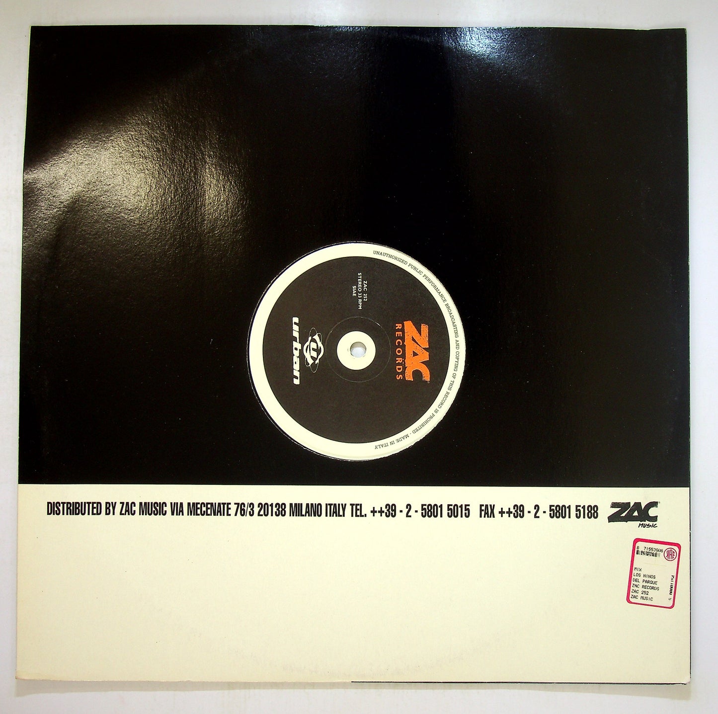 EBOND Plastic Voice - Los Ninos Del Parque Vinile V092075