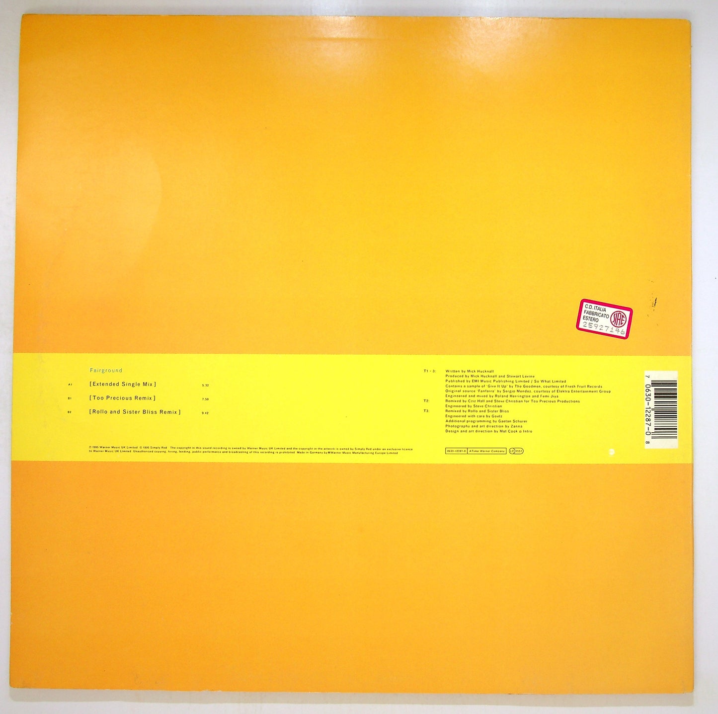 EBOND Simply Red - Fairground (The Remixes) Vinile V092146